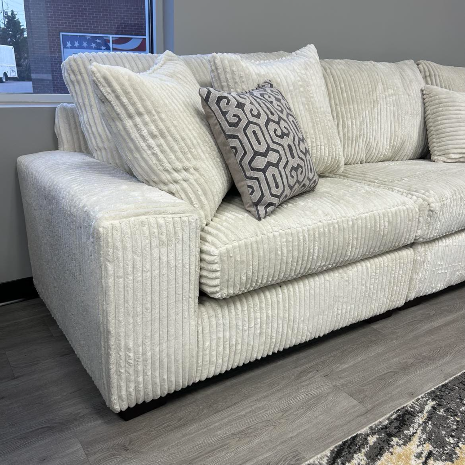 *NEW* 5 PC IVORY Modular Sectional 🚛 FREE DELIVERY AVAILABLE Image #2 | Ivy Store
