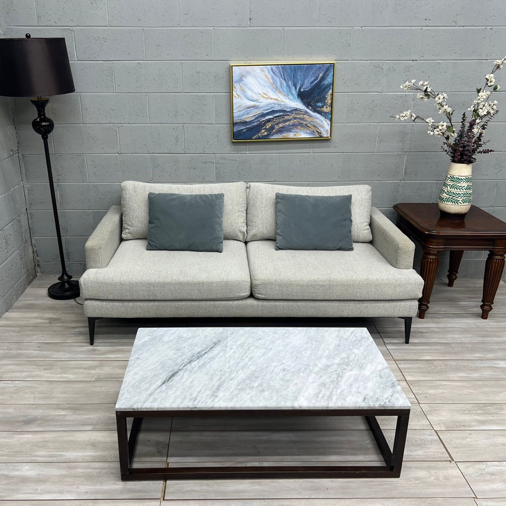 ( Free Delivery ) West Elm Andes Light Gray Couch Image #1 | Ivy Store