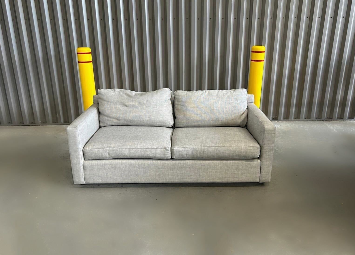 ( Free Delivery ) Crate & Barrel Barret Light Gray Couch Image #1 | Ivy Store