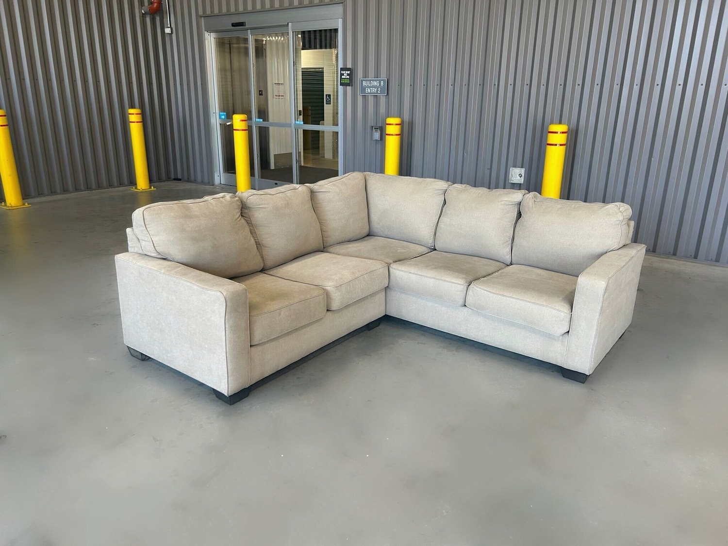 ( Free Delivery ) Ashley Light Beige Sectional Couch Image #1 | Ivy Store