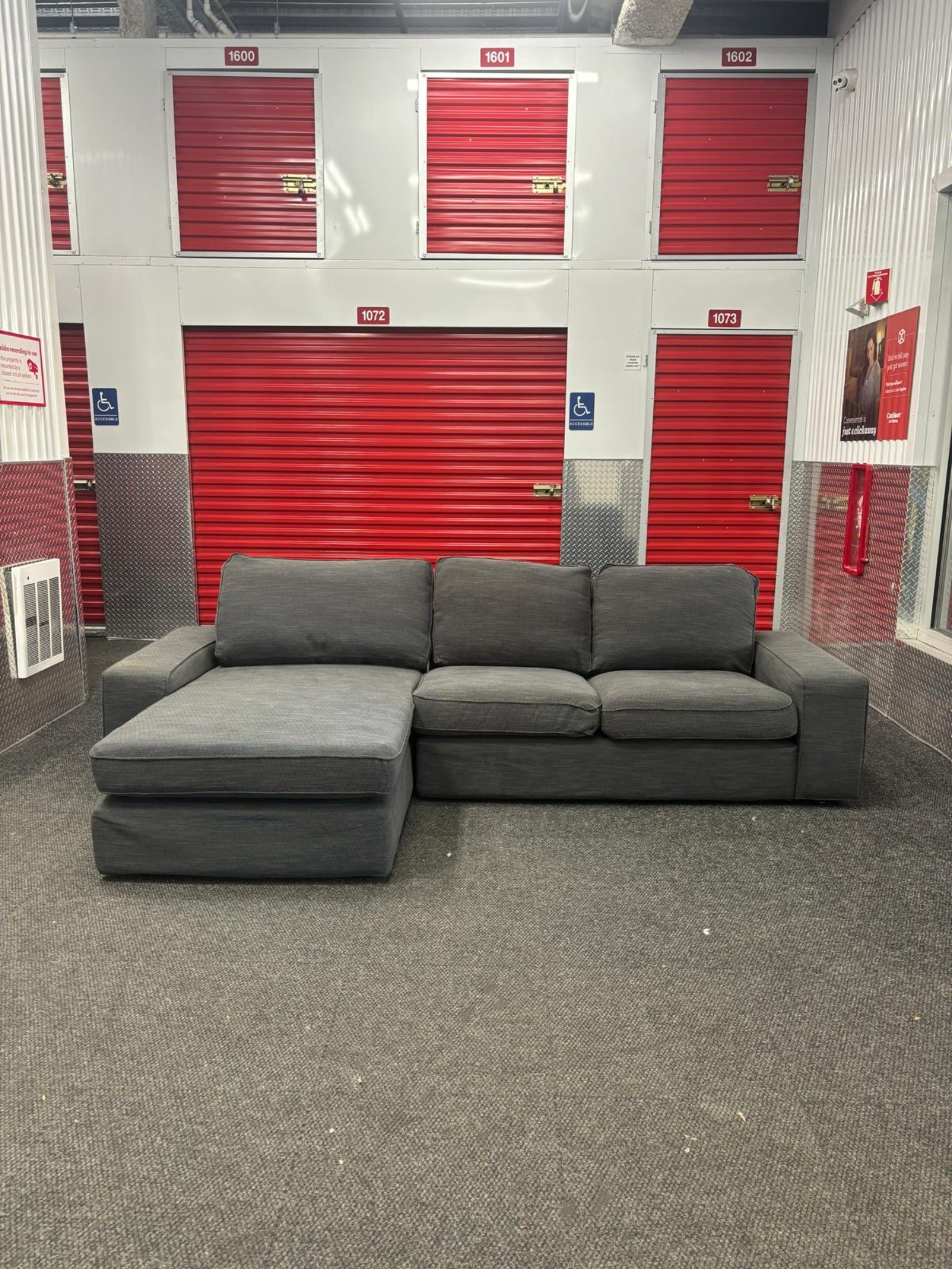 ( Free Delivery ) IKEA Kivik Gray Sectional Couch Image #1 | Ivy Store