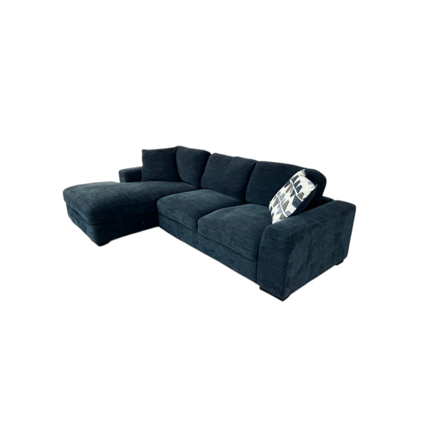 ( Free Delivery ) Dark Blue Sectional Couch Sleeper Storage Image #2 | Ivy Store