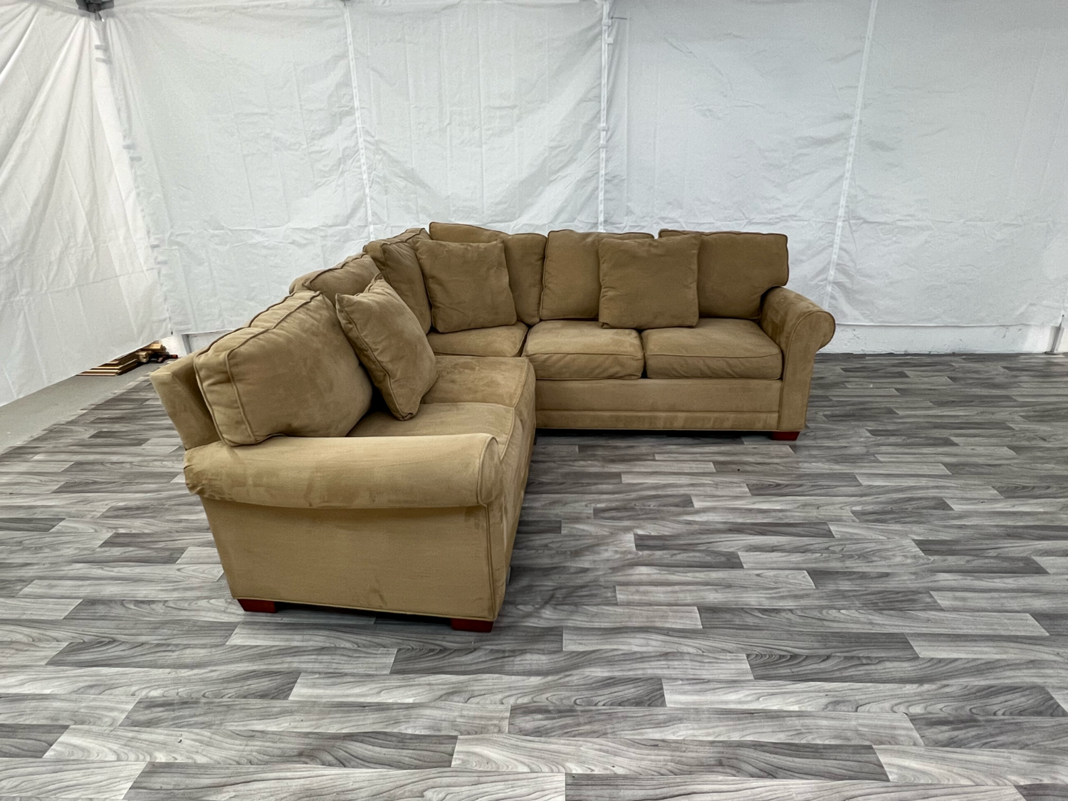 ( Free Delivery ) HM Richards Large Beige Sectional Couch Image #2 | Ivy Store
