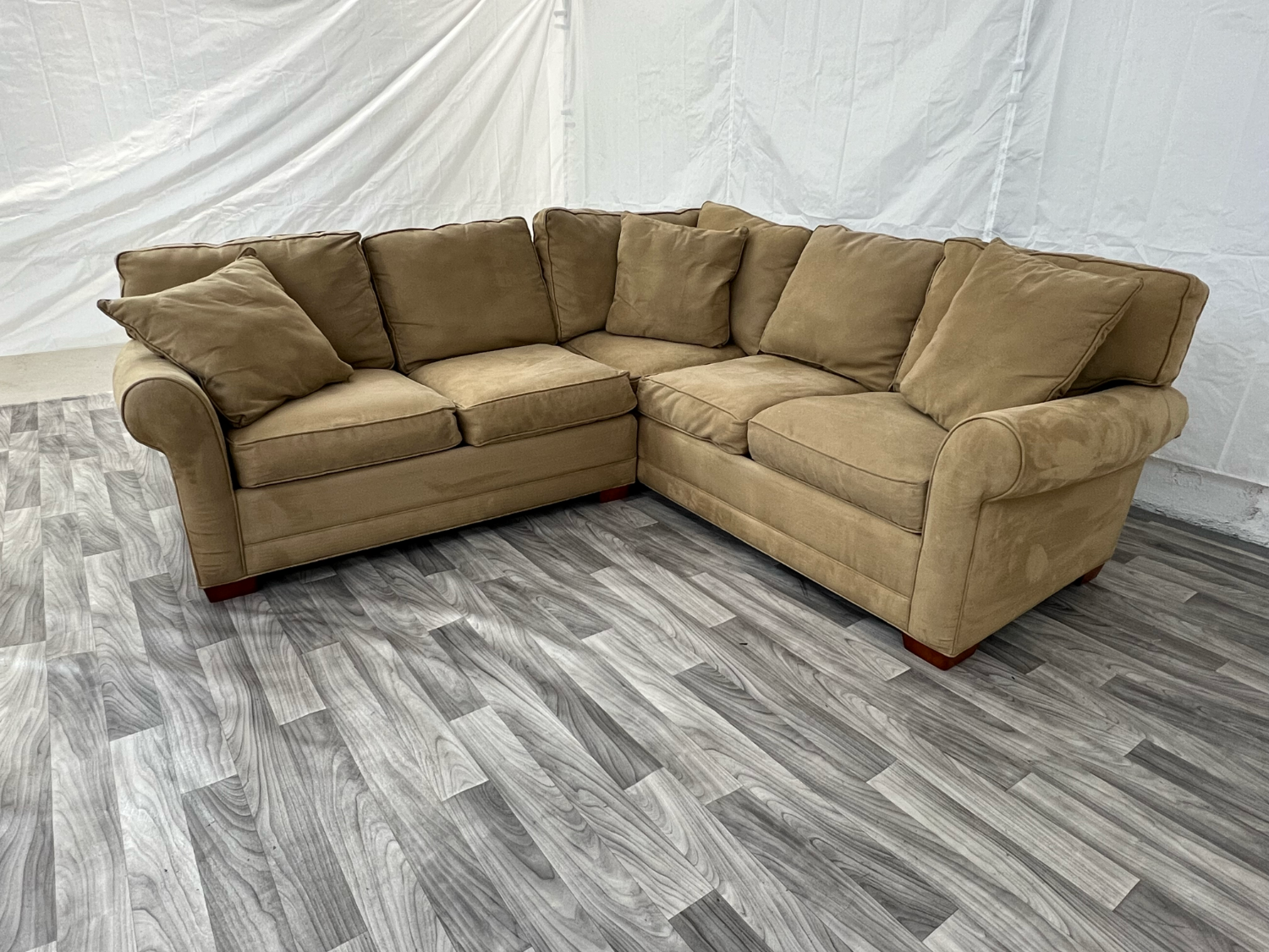( Free Delivery ) HM Richards Large Beige Sectional Couch Image #1 | Ivy Store