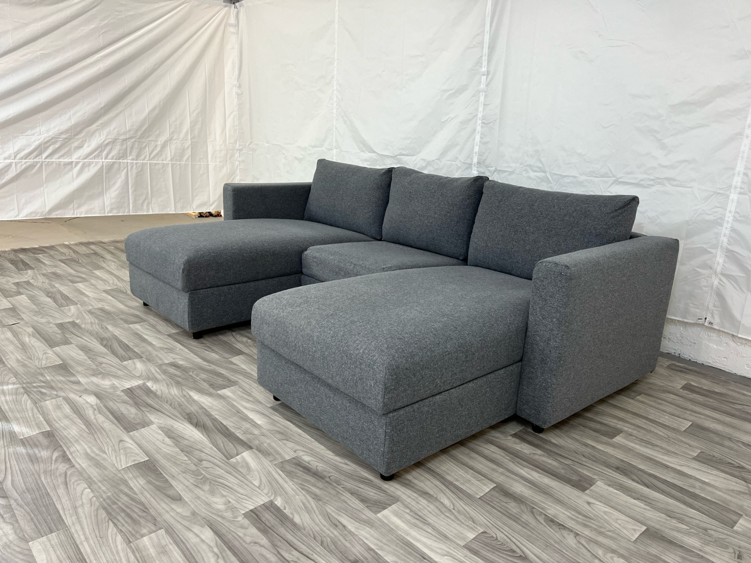 ( Free Delivery ) Ikea Vimle Dark Gray Sectional Couch with Storage Image #2 | Ivy Store