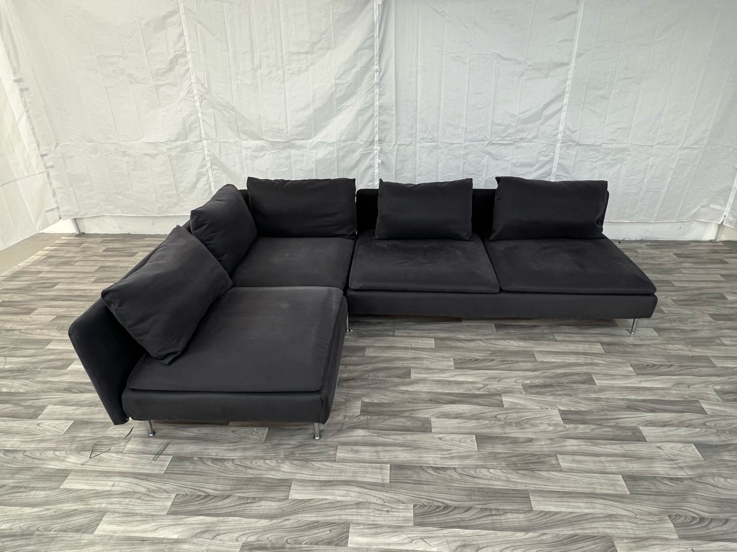 (Free Delivery ) Ikea Soderhamn Dark Blue Sectional Couch Image #1 | Ivy Store