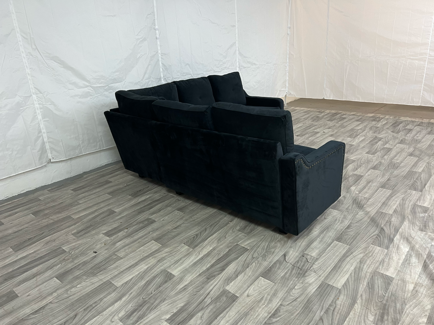 ( Delivery Available ) Modern Large Black Sectional Couch image | Ivy Store