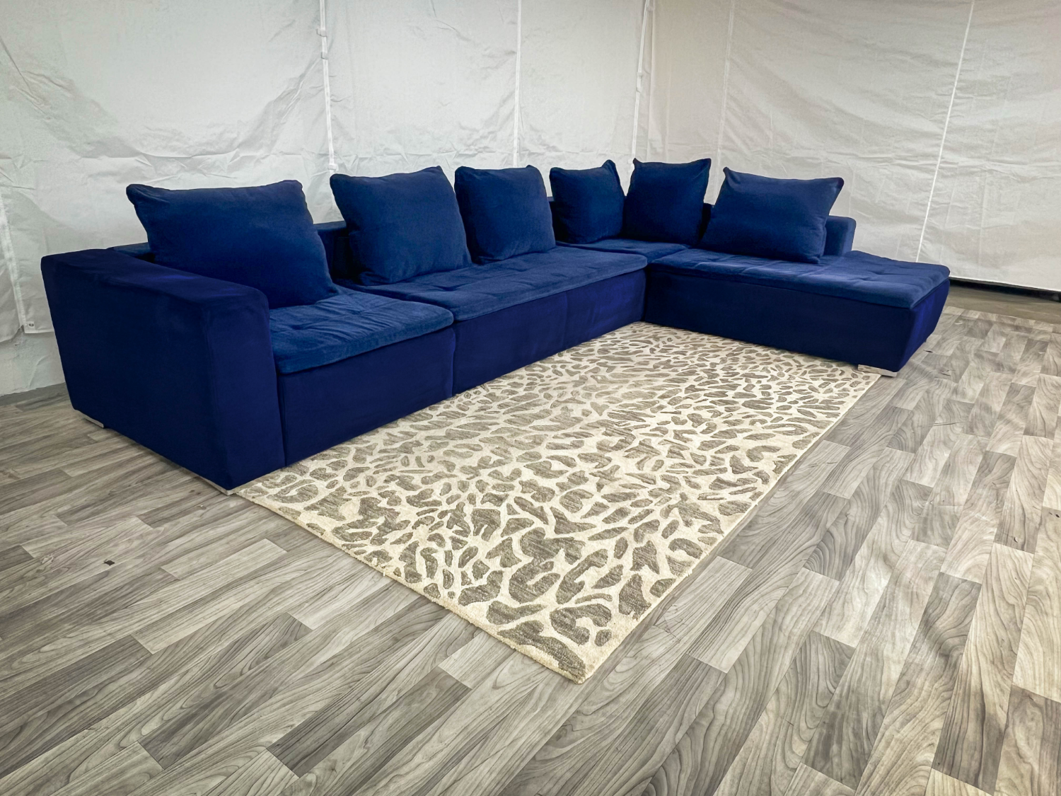 ( Delivery Available ) Boconcept Mezzo Large Blue Sectional Couch image | Ivy Store