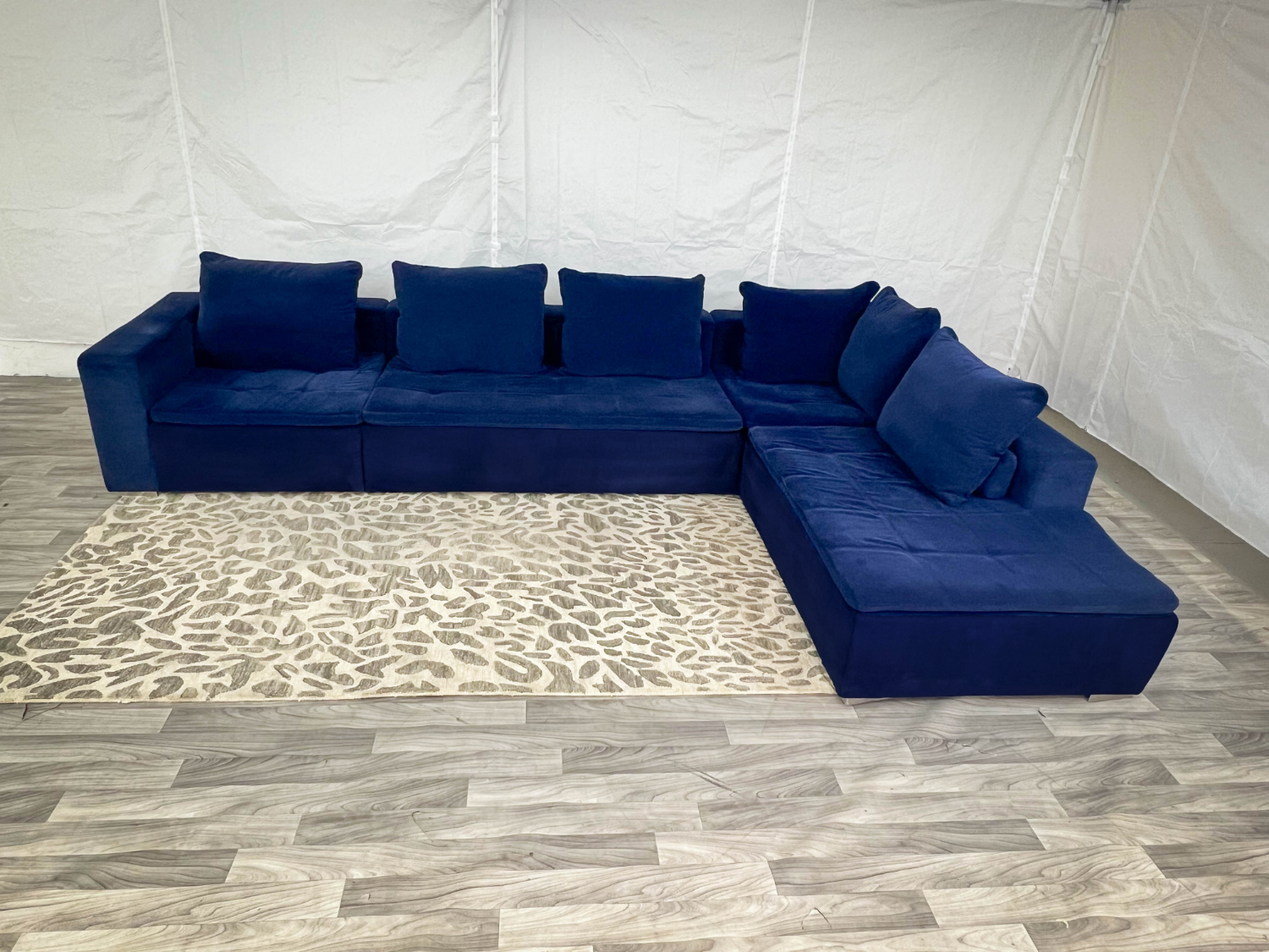( Delivery Available ) Boconcept Mezzo Large Blue Sectional Couch image | Ivy Store