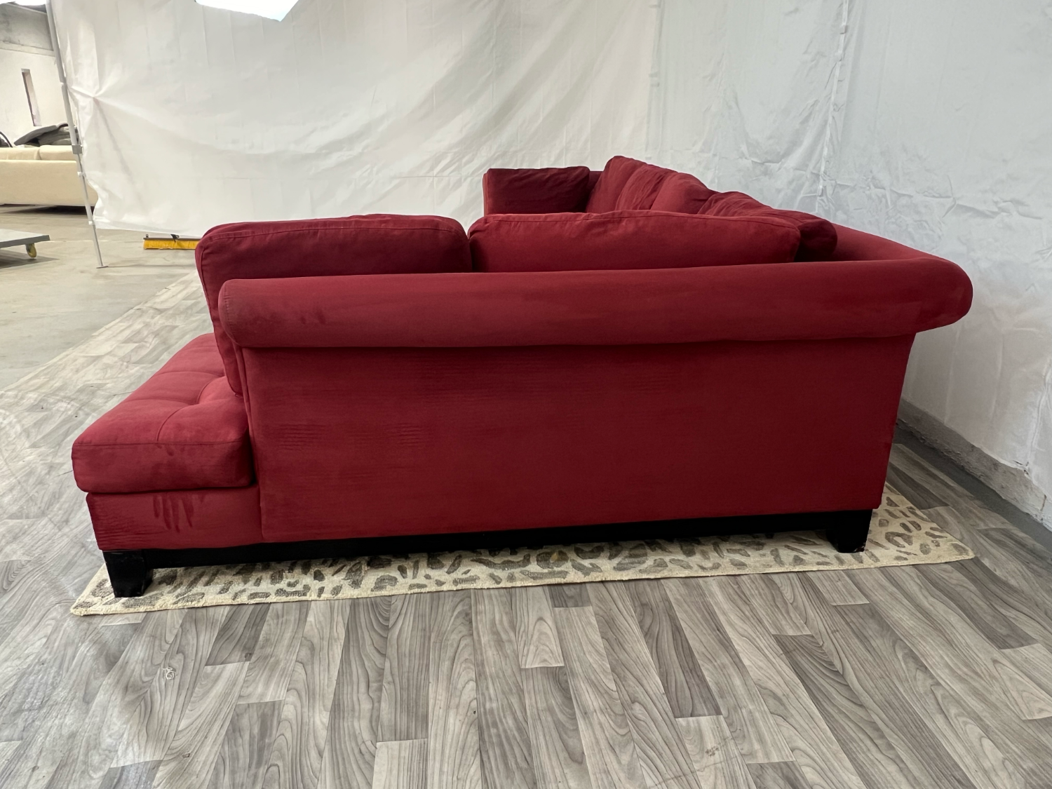 ( Delivery Available ) Macys Large Red Sectional Couch image | Ivy Store