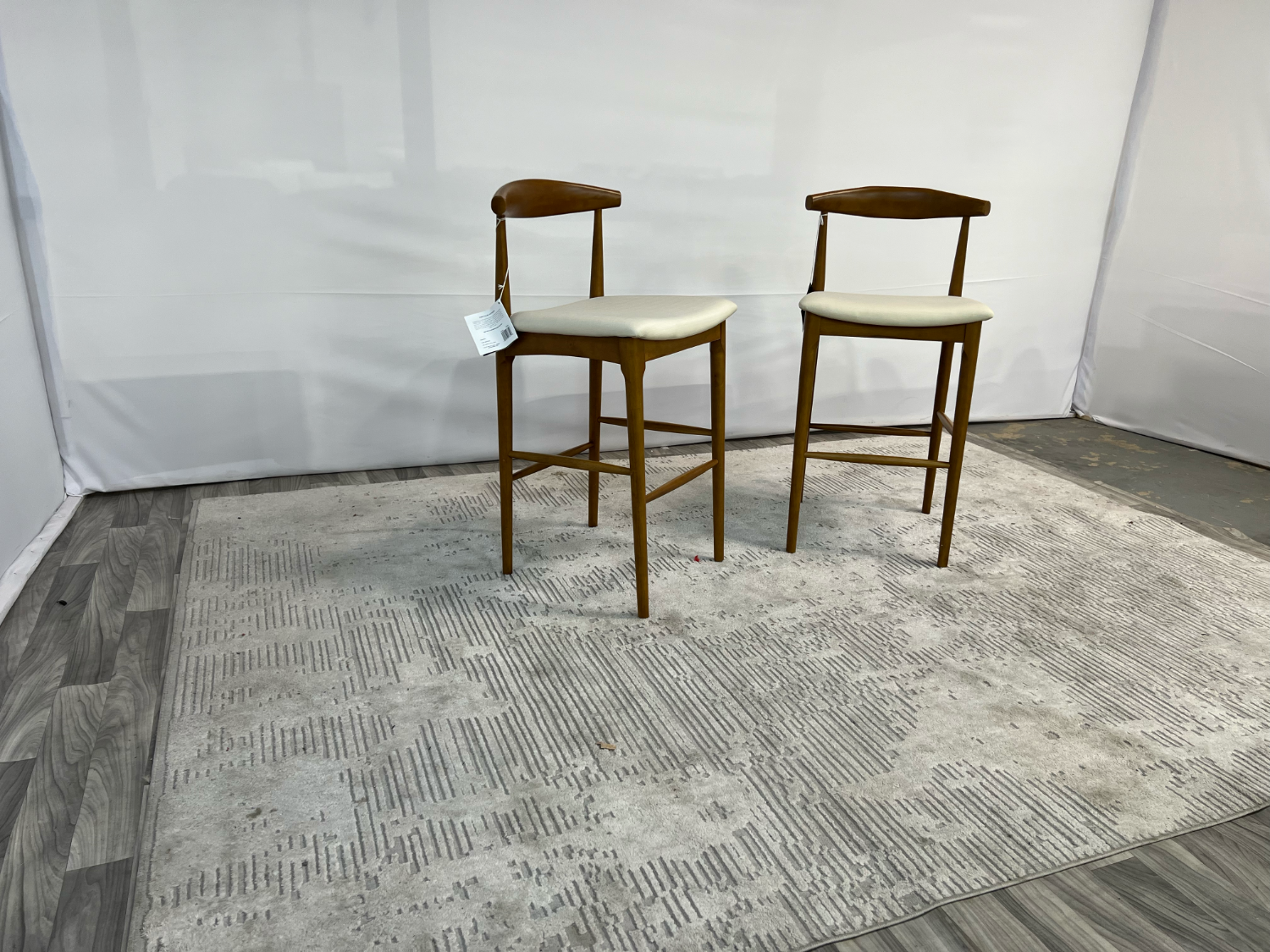 ( Delivery Available ) Castlery Edith Cane Bar Stool Set image | Ivy Store