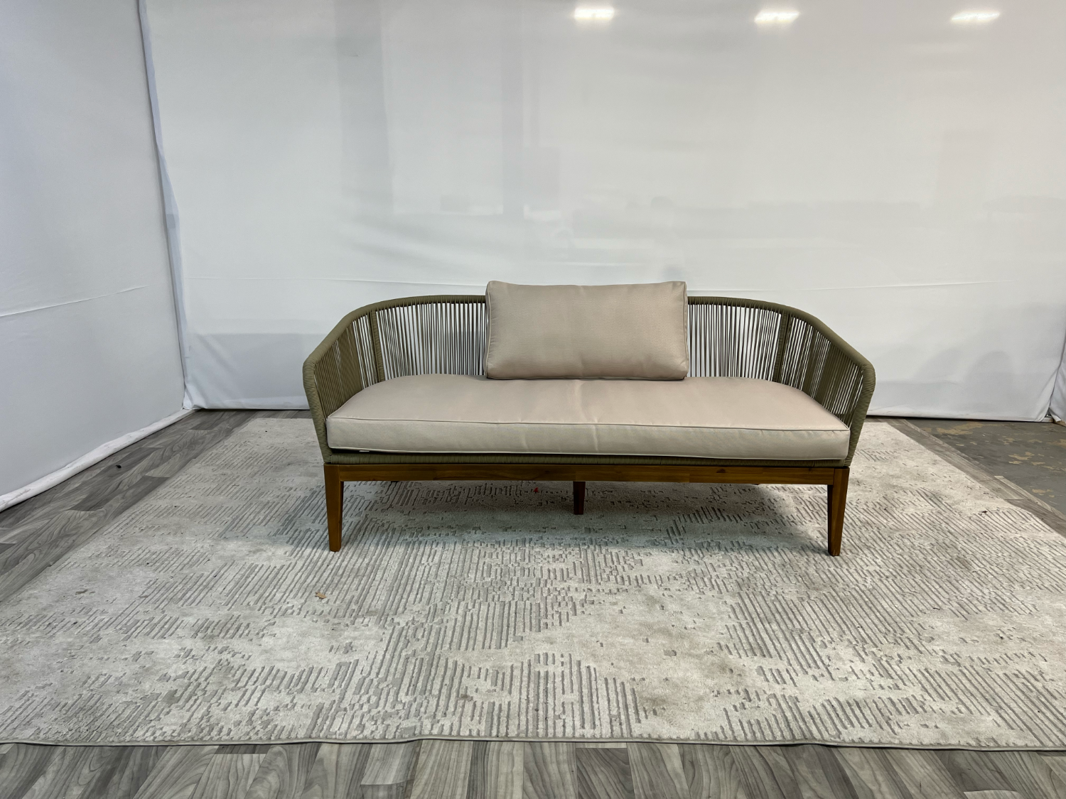 ( Delivery Available ) Castlery Maui Outdoor Beige Loveseat Image #1 | Ivy Store