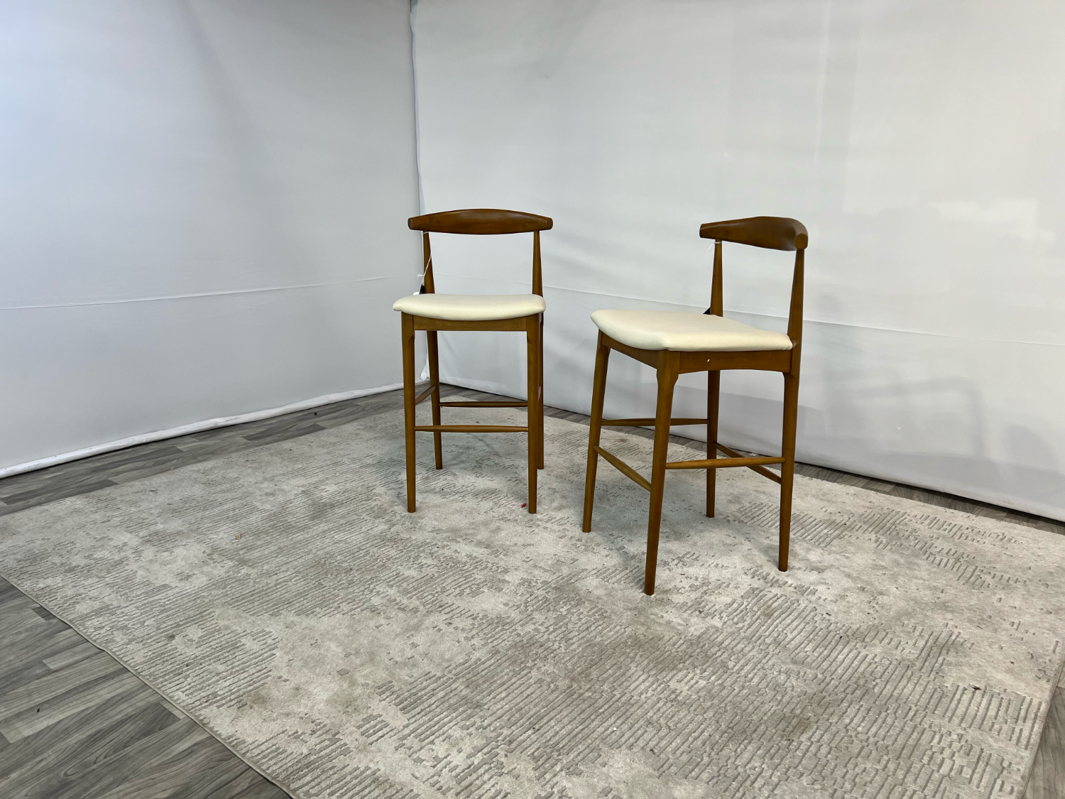 ( Delivery Available ) Castlery Edith Cane Bar Stool Set image | Ivy Store