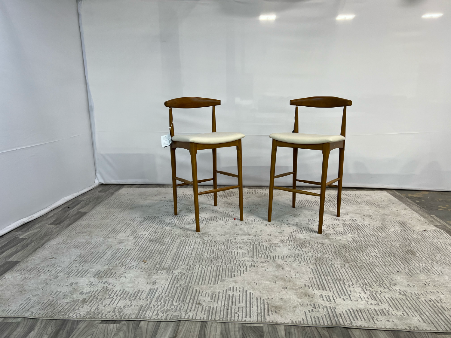 ( Delivery Available ) Castlery Edith Cane Bar Stool Set image | Ivy Store