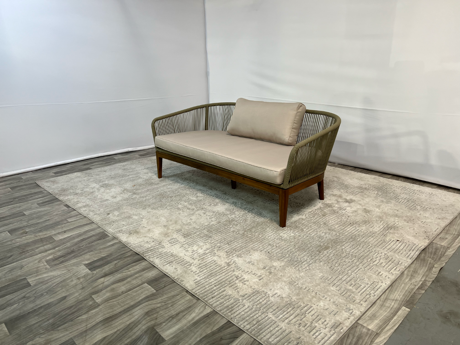( Delivery Available ) Castlery Maui Outdoor Beige Loveseat Image #2 | Ivy Store
