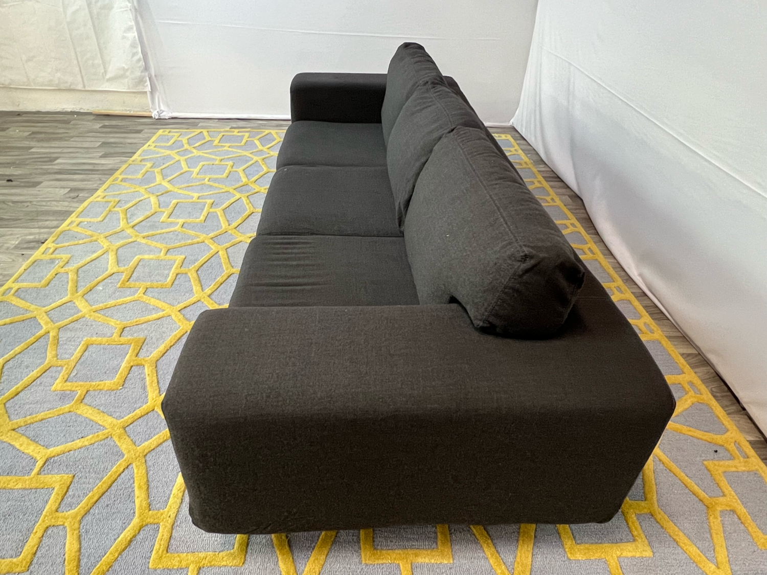 ( Delivery Available ) Vibieffe Modern Large Dark Gray Couch Image #2 | Ivy Store