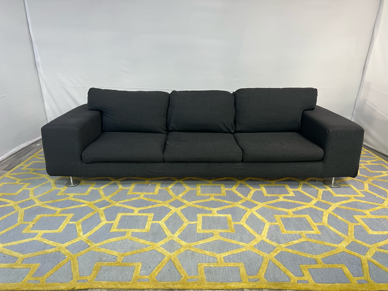 ( Delivery Available ) Vibieffe Modern Large Dark Gray Couch Image #1 | Ivy Store