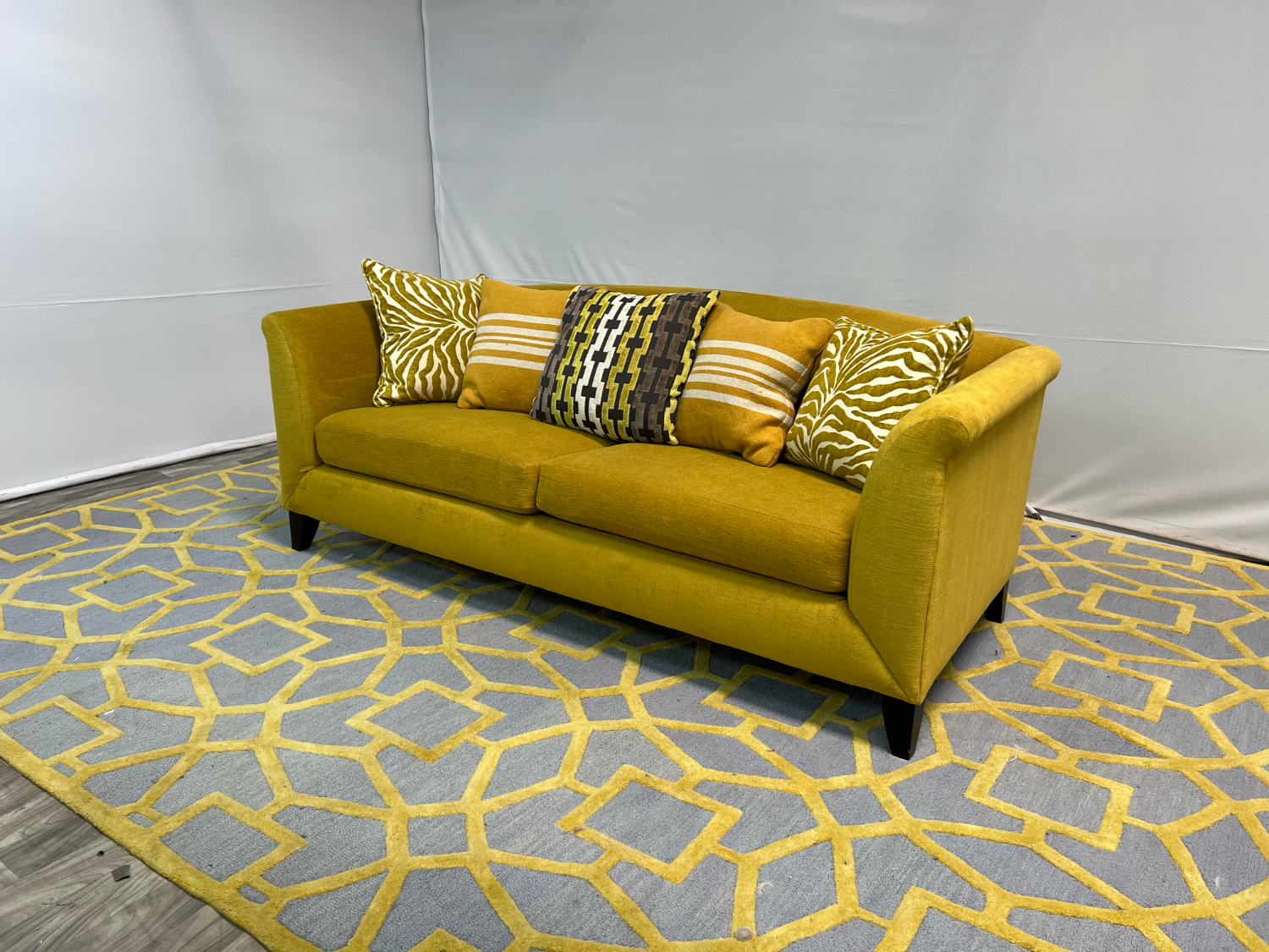 ( Delivery Available ) Crate & Barrel Mustard Sofa Image #2 | Ivy Store