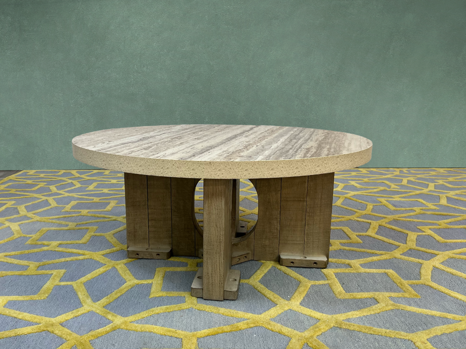 Delivery Available! Houzz Talbot Round Coffee Table Image #1 | Ivy Store