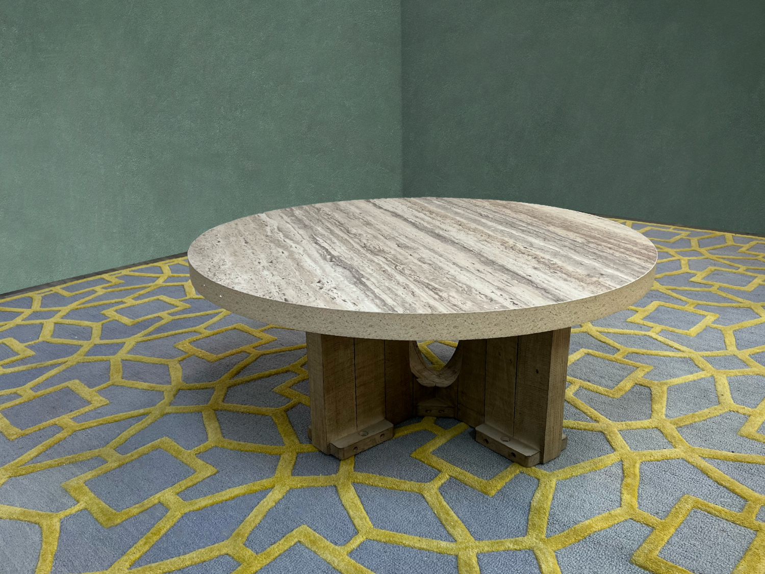 Delivery Available! Houzz Talbot Round Coffee Table Image #2 | Ivy Store