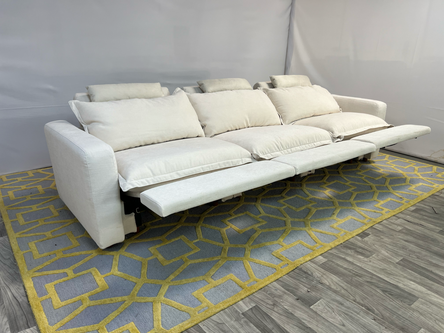 ( Delivery Available ) Homebody Cream White Sofa Recliner Image #2 | Ivy Store