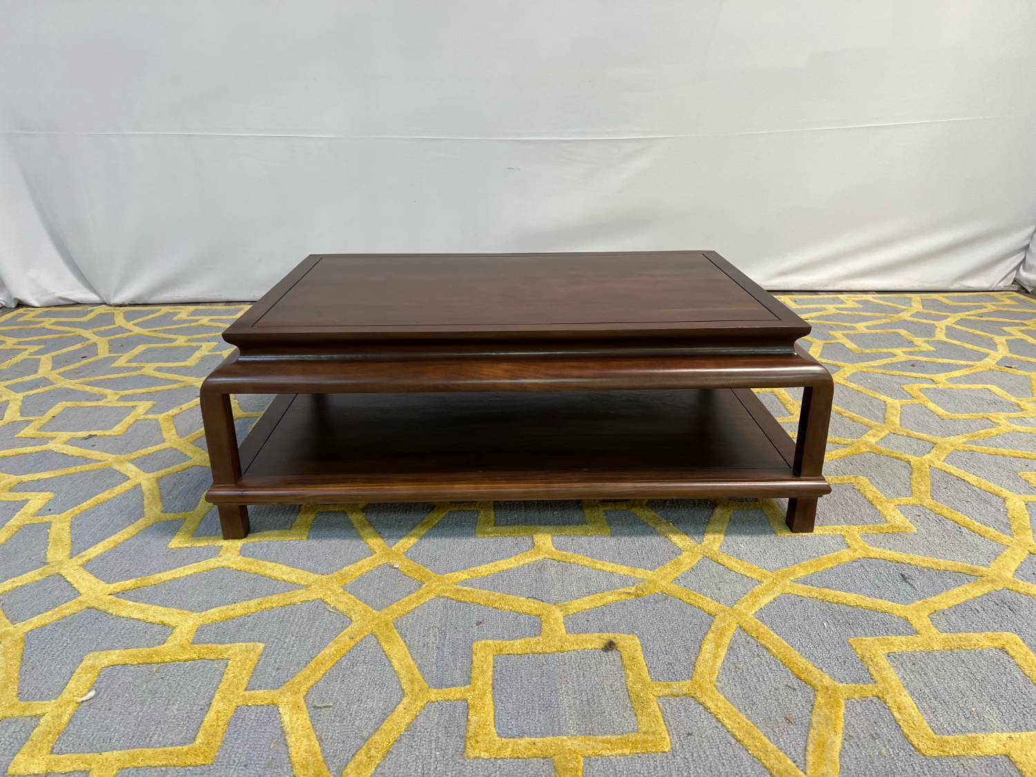 ( Delivery Available ) Tikamoon Achille Square Coffee Table in Solid Acacia Image #2 | Ivy Store