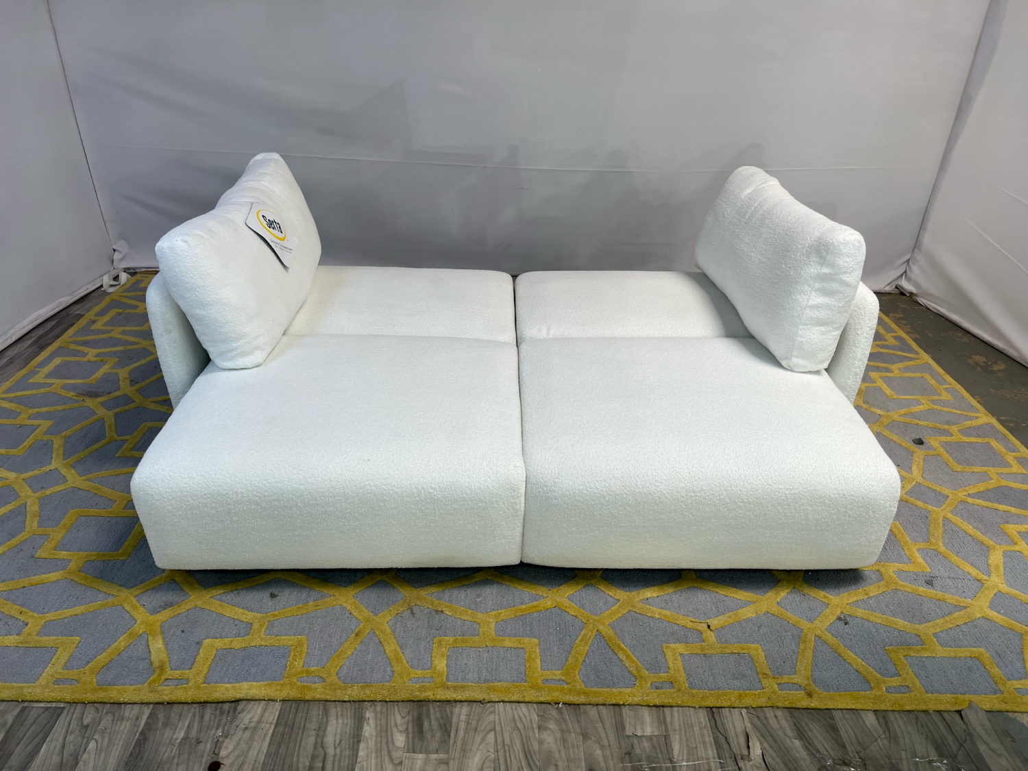 ( Delivery Available ) Serta Tamarack White Sofa Sleeper Image #2 | Ivy Store