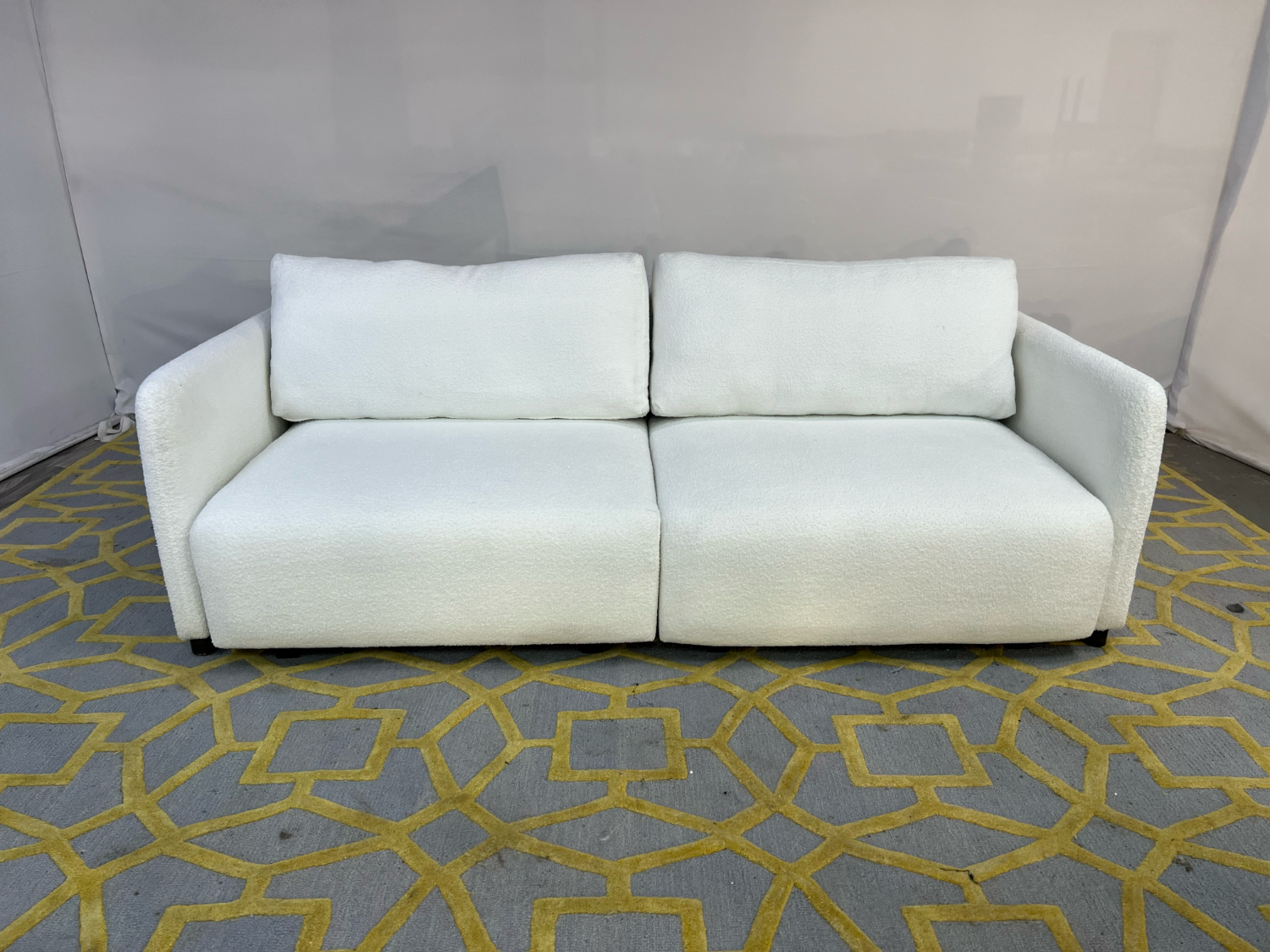 ( Delivery Available ) Serta Tamarack White Sofa Sleeper Image #1 | Ivy Store