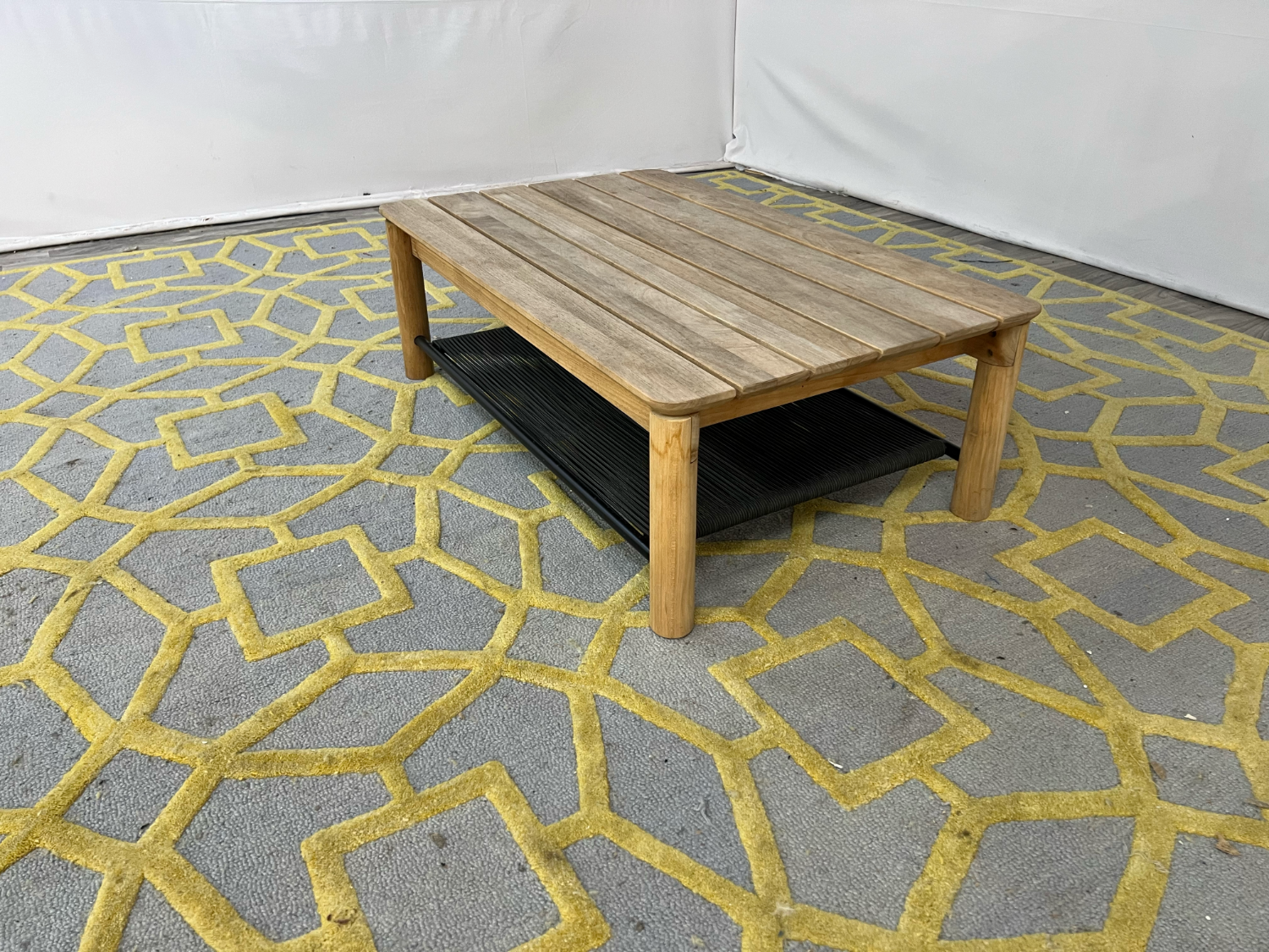 ( Delivery Available ) Neighbor Haven Solid Wood Top Coffee Table Image #2 | Ivy Store