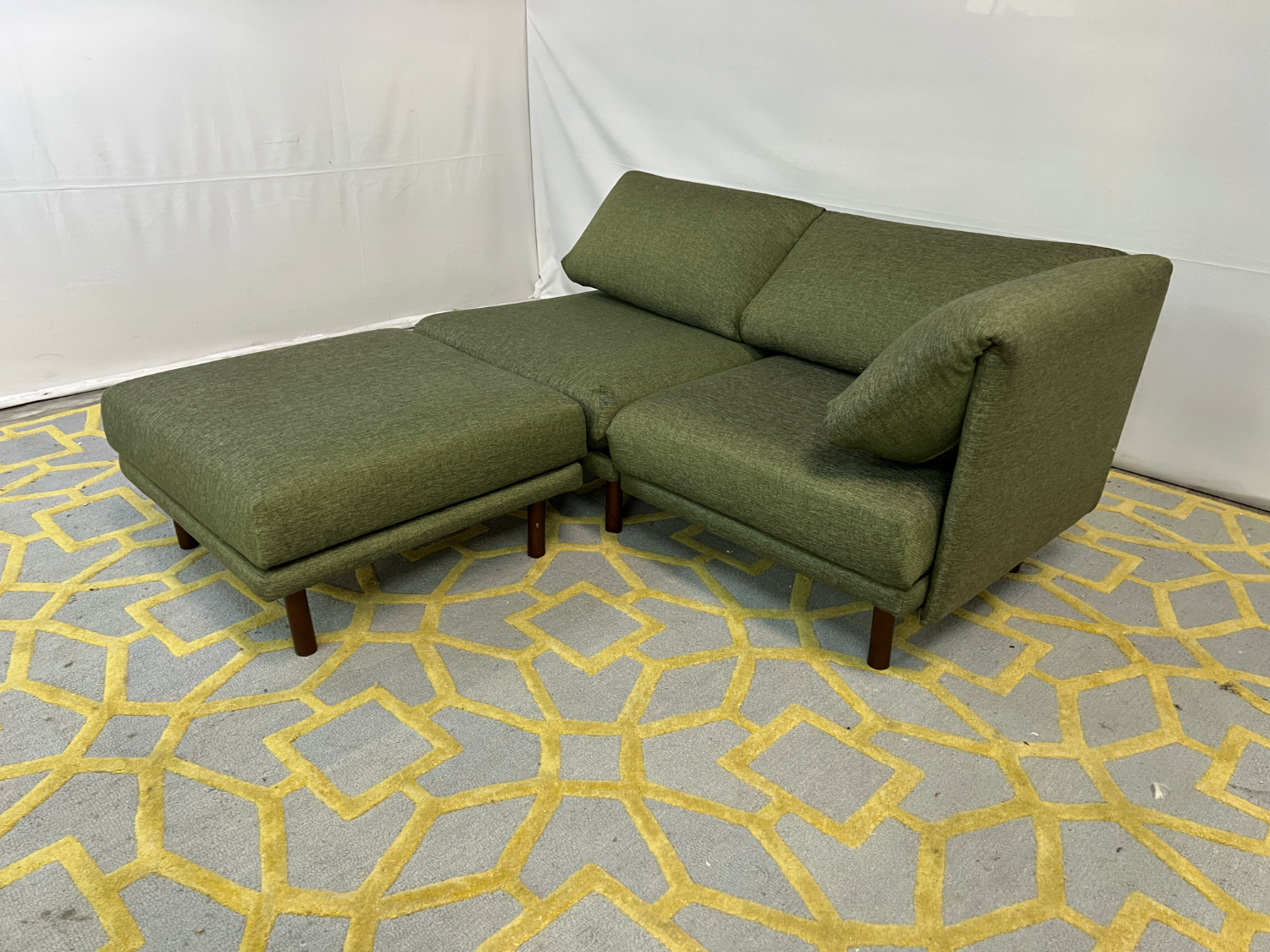 ( Delivery Available ) Burrow Range Sofa with Ottoman Image #2 | Ivy Store