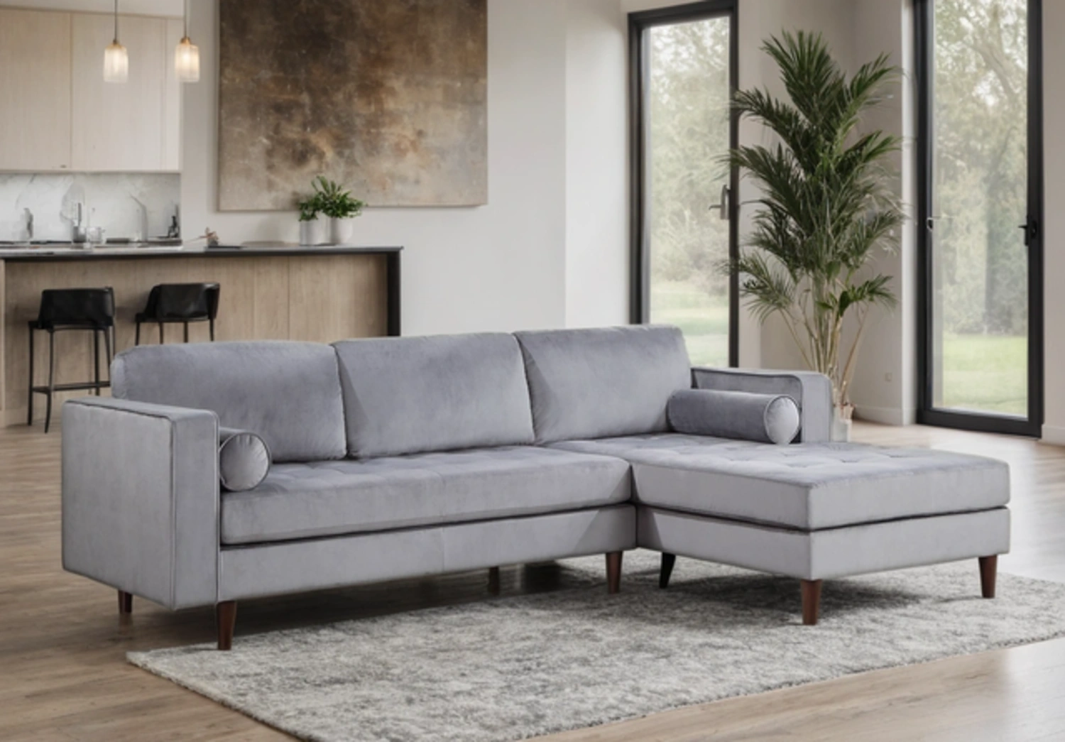 Gray Sectional Couch - Sofa Delivery Included Image #1 | Ivy Store