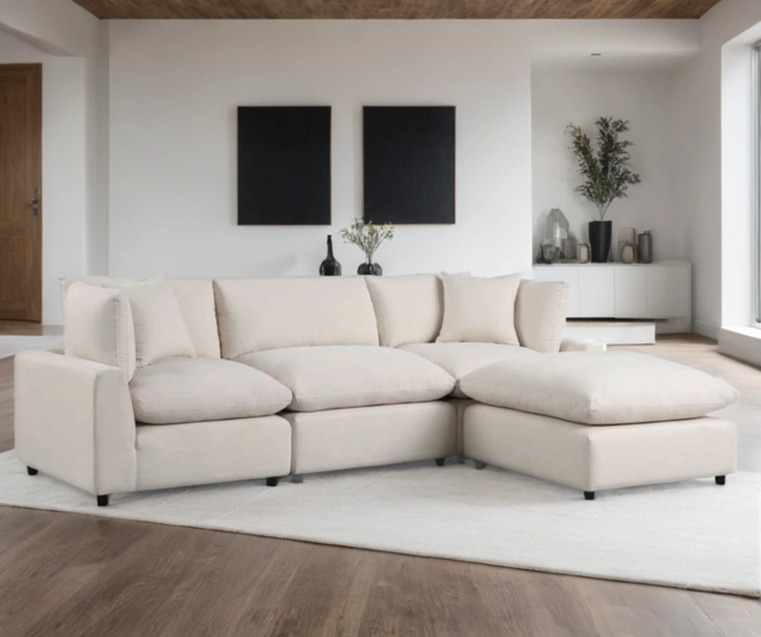 Modern L-Shape Sectional - Delivery Available Image #1 | Ivy Store