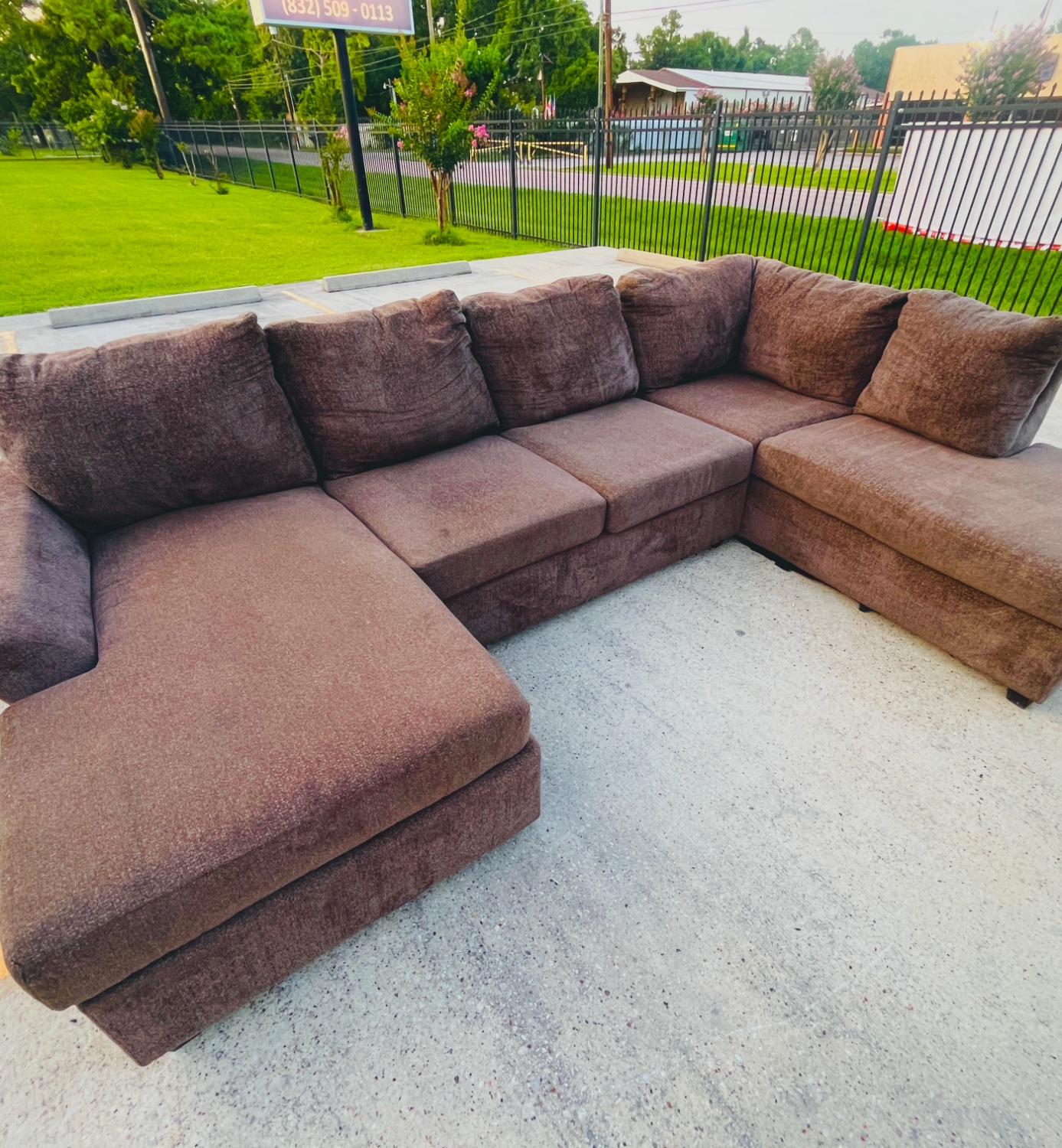 Brown Sectional Couch - Retails for $1799  - Sofa Delivery Available image | Ivy Store