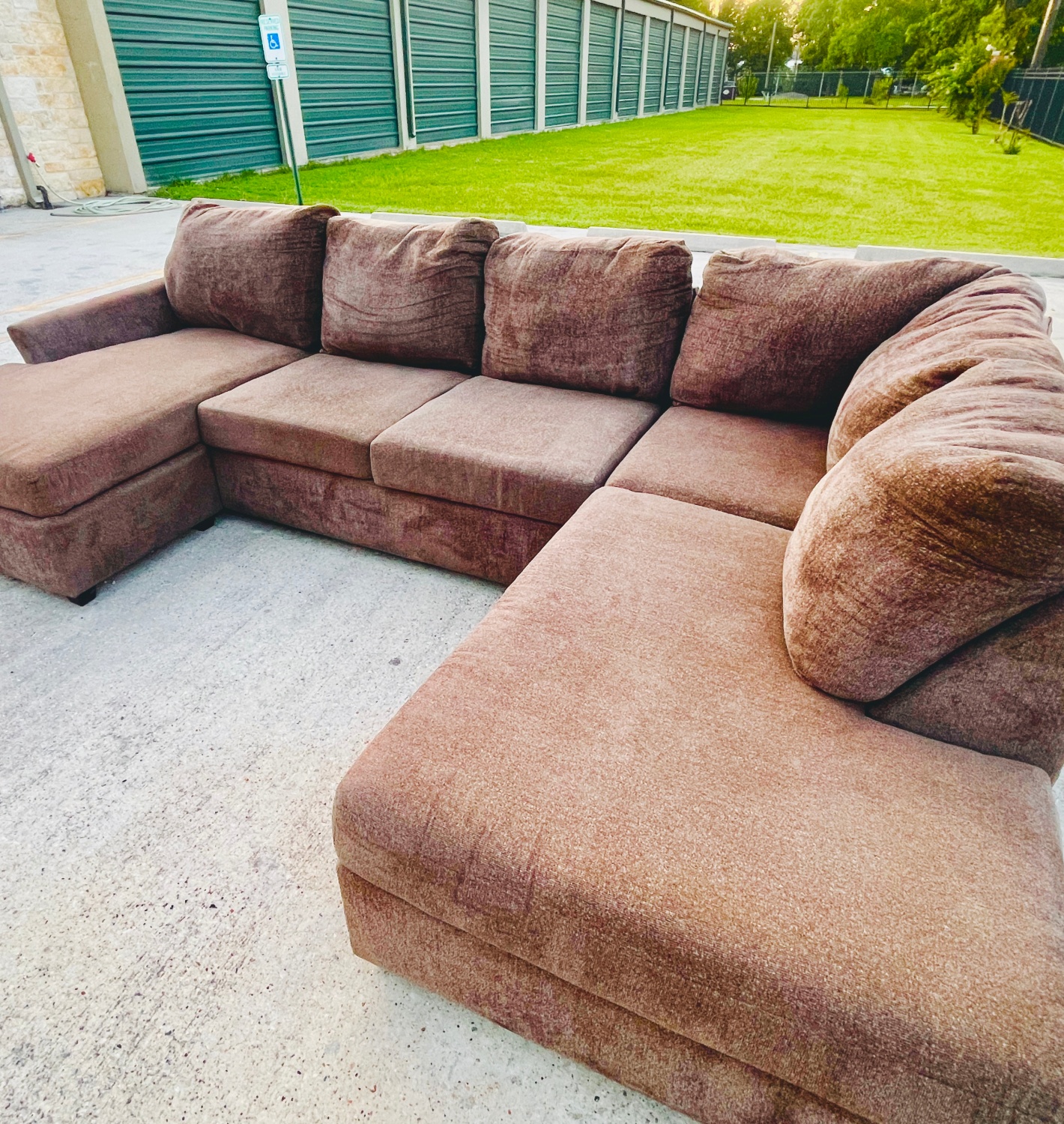 Brown Sectional Couch - Retails for $1799  - Sofa Delivery Available image | Ivy Store
