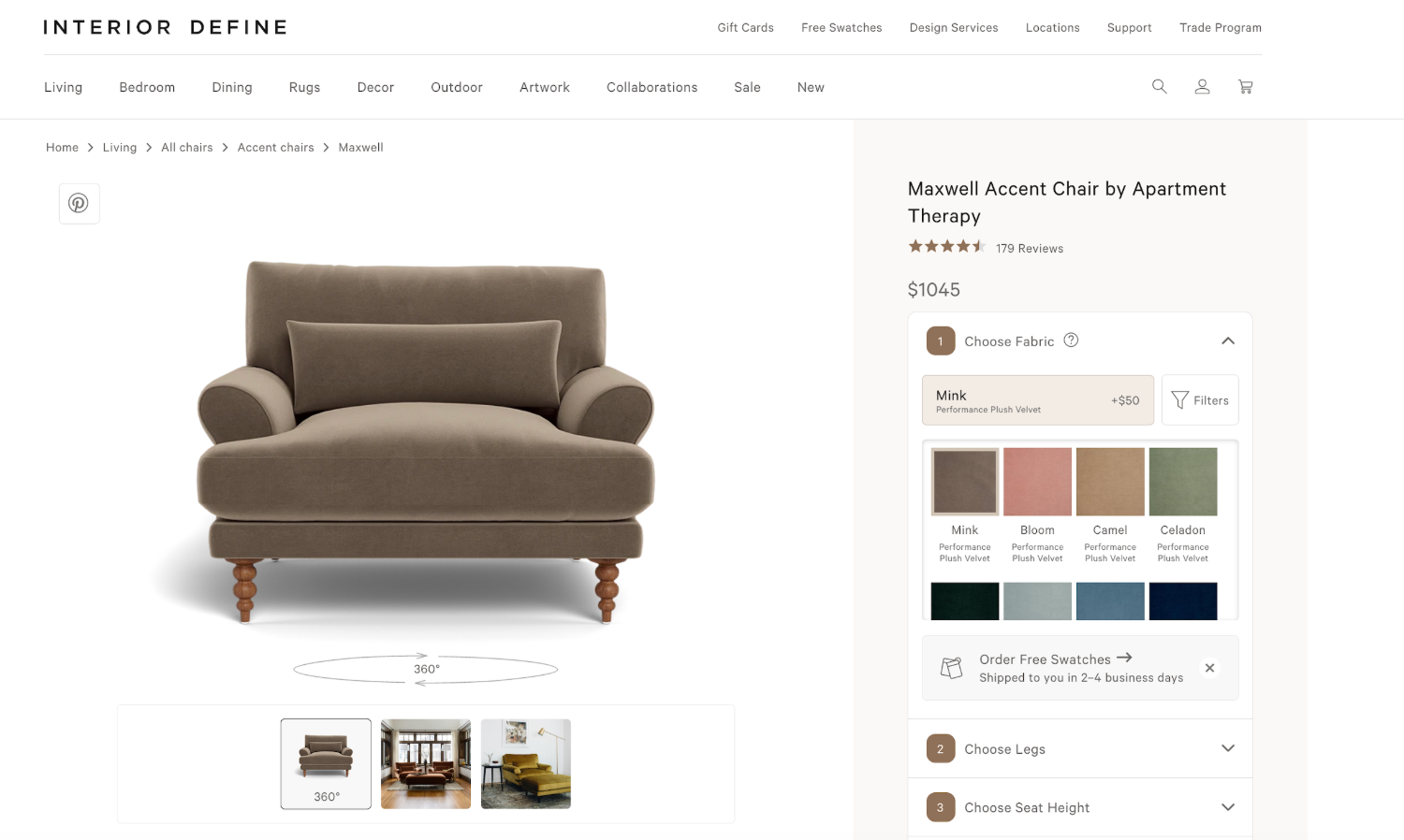 Accent Chair Interior Define - Free Delivery Image #2 | Ivy Store