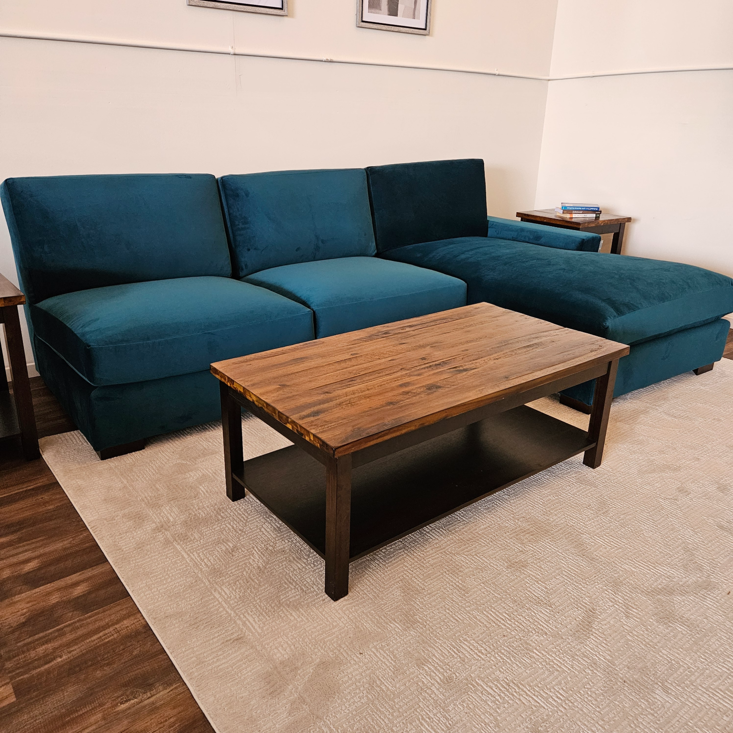 Brand new Joybird Sectional Couch Velvet Sofa - Free Delivery Image #2 | Ivy Store