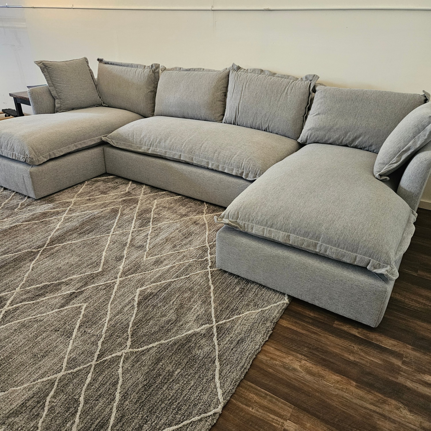 U Chaise Sectional Couch Interior Define - Free Delivery Image #2 | Ivy Store