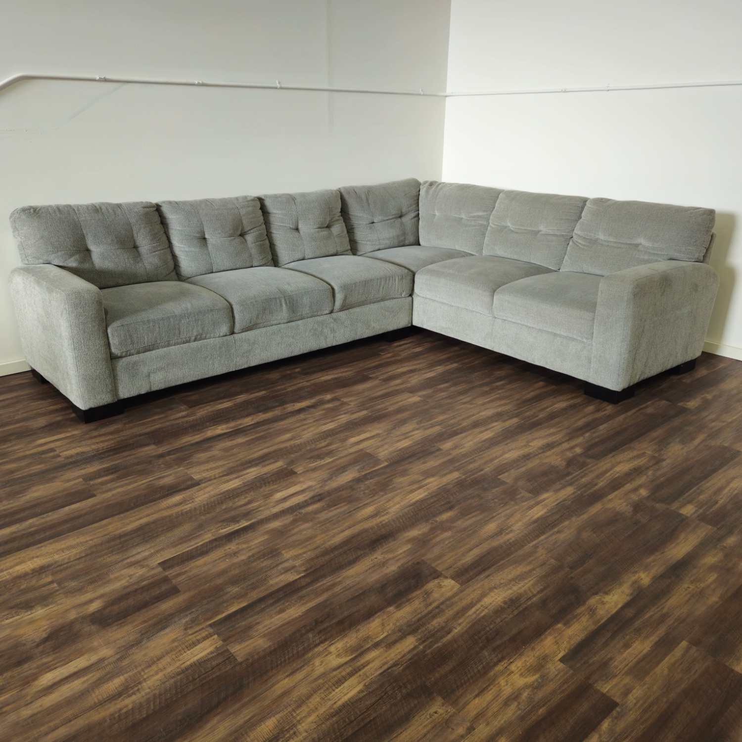 Sectional Gray Couch Clean image | Ivy Store