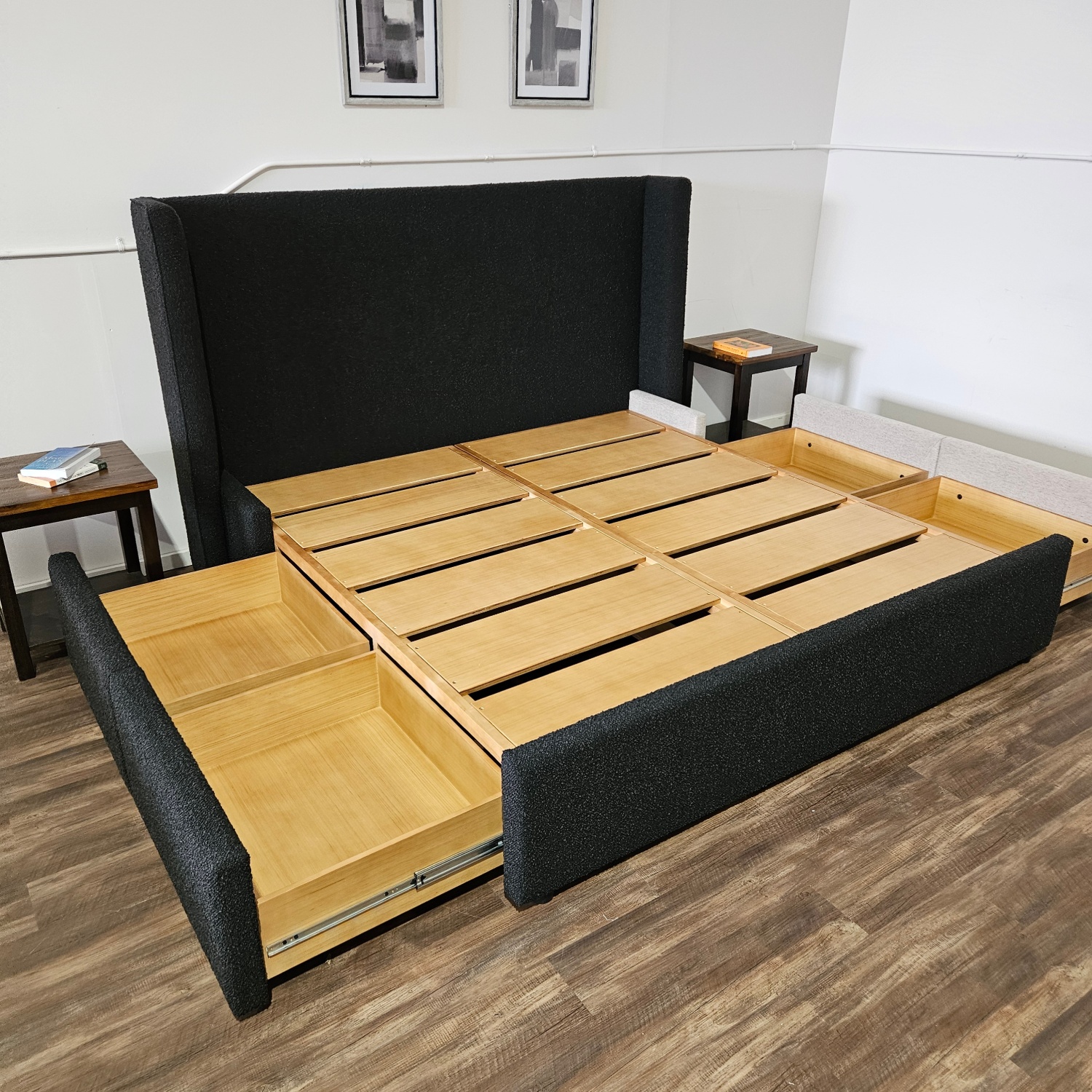Graham Upholstered King Bed with Storage - Delivery Available image | Ivy Store