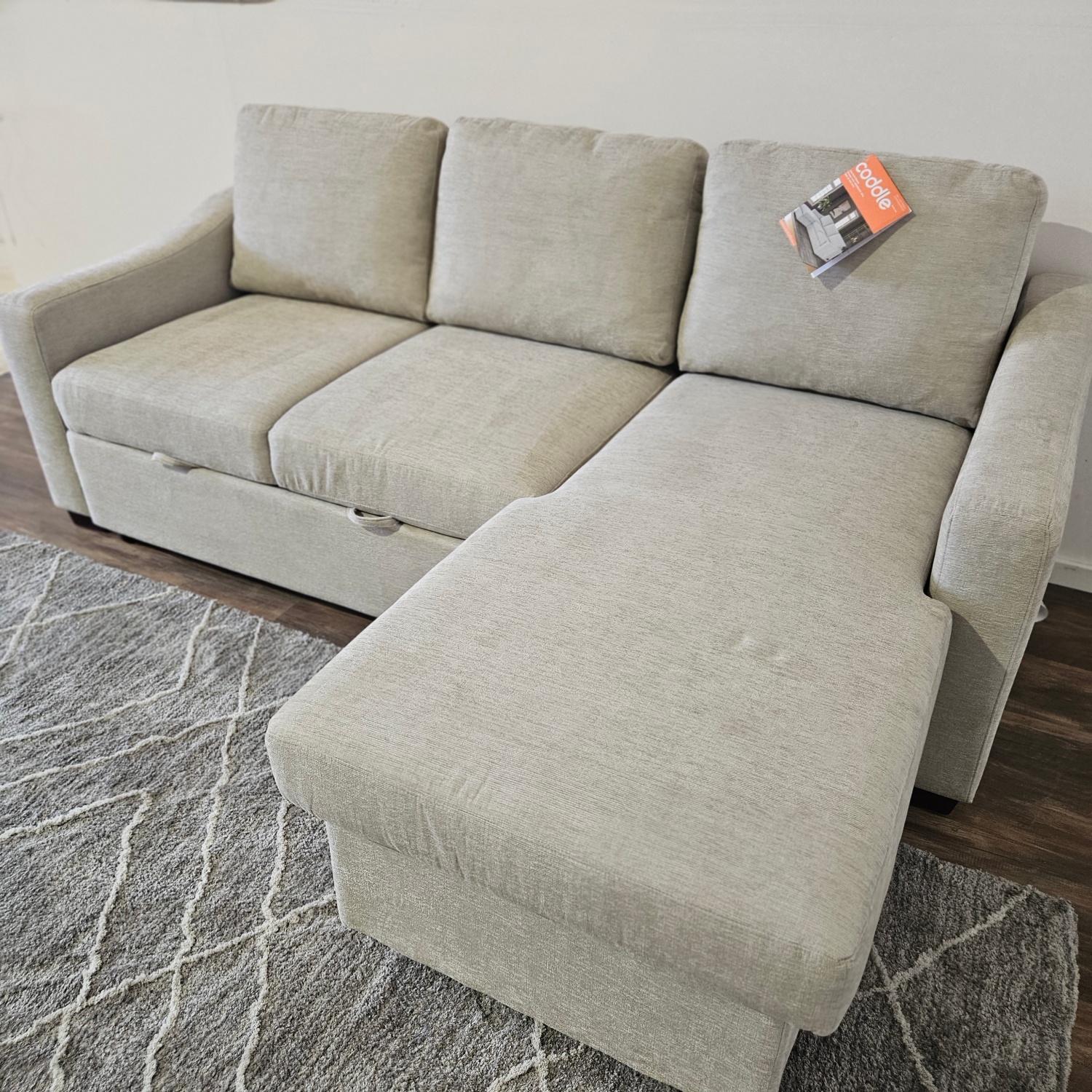 Reversible Sleeper Sectional with Storage Chaise - Delivery Available Image #2 | Ivy Store