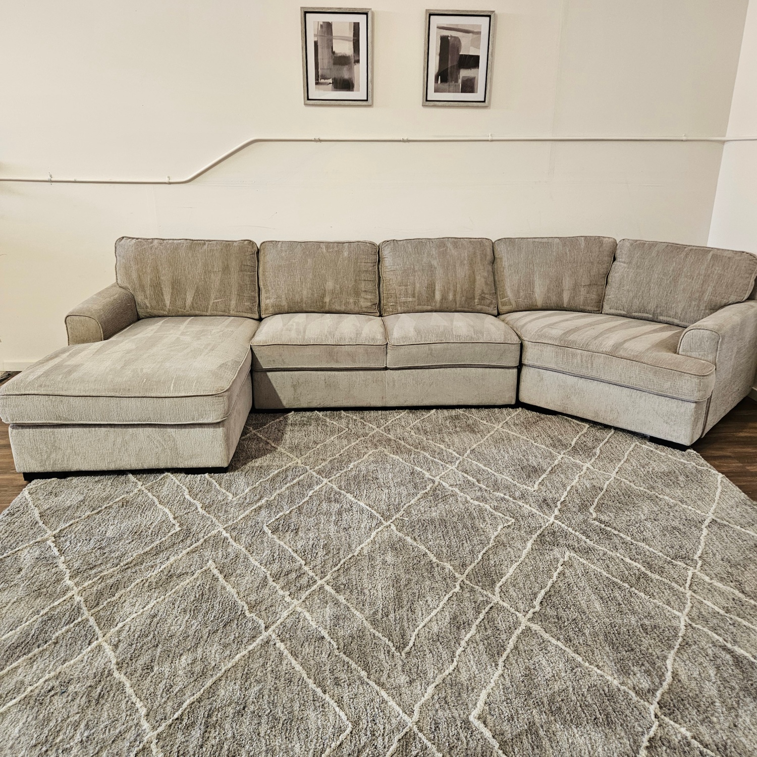Sectional Couch Gray - Free Delivery Image #1 | Ivy Store