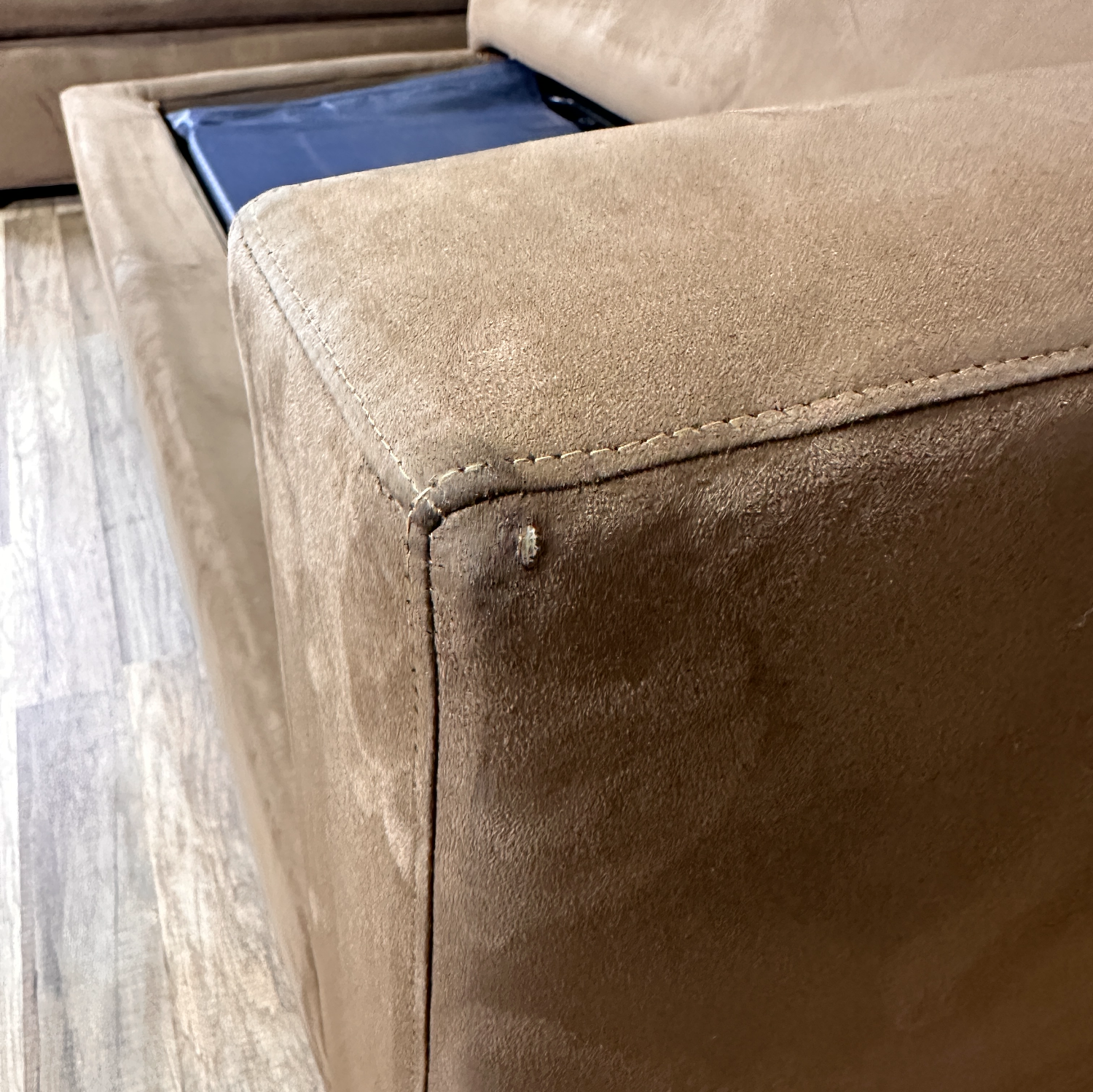 Crate & Barrel - Brown "Axis" Sectional Couch W/ Pull Out Sleeper (retails for $4,000) image | Ivy Store