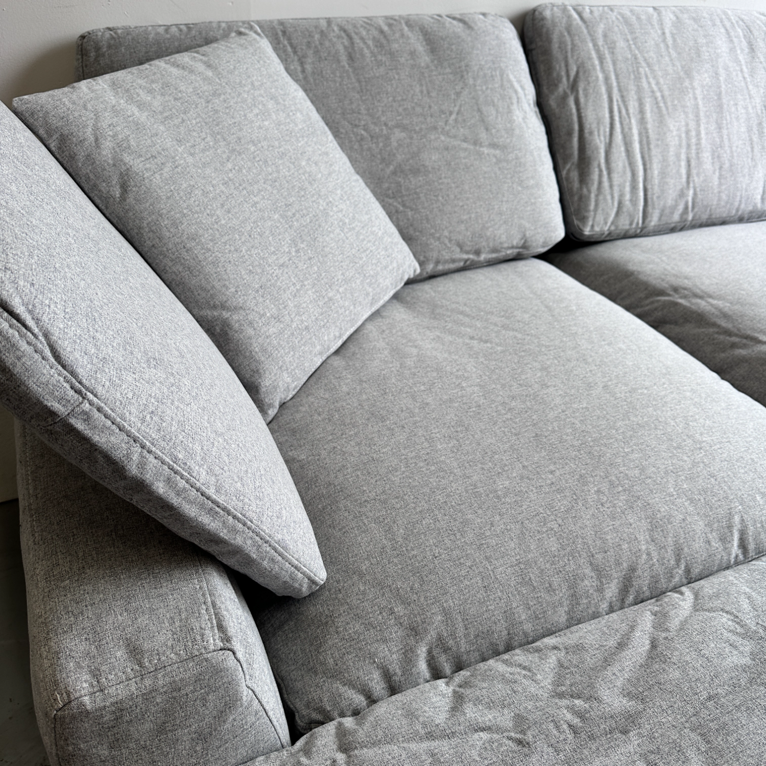 Free Delivery - Light Grey Modular Cloud Couch Sectional (Brand New) image | Ivy Store