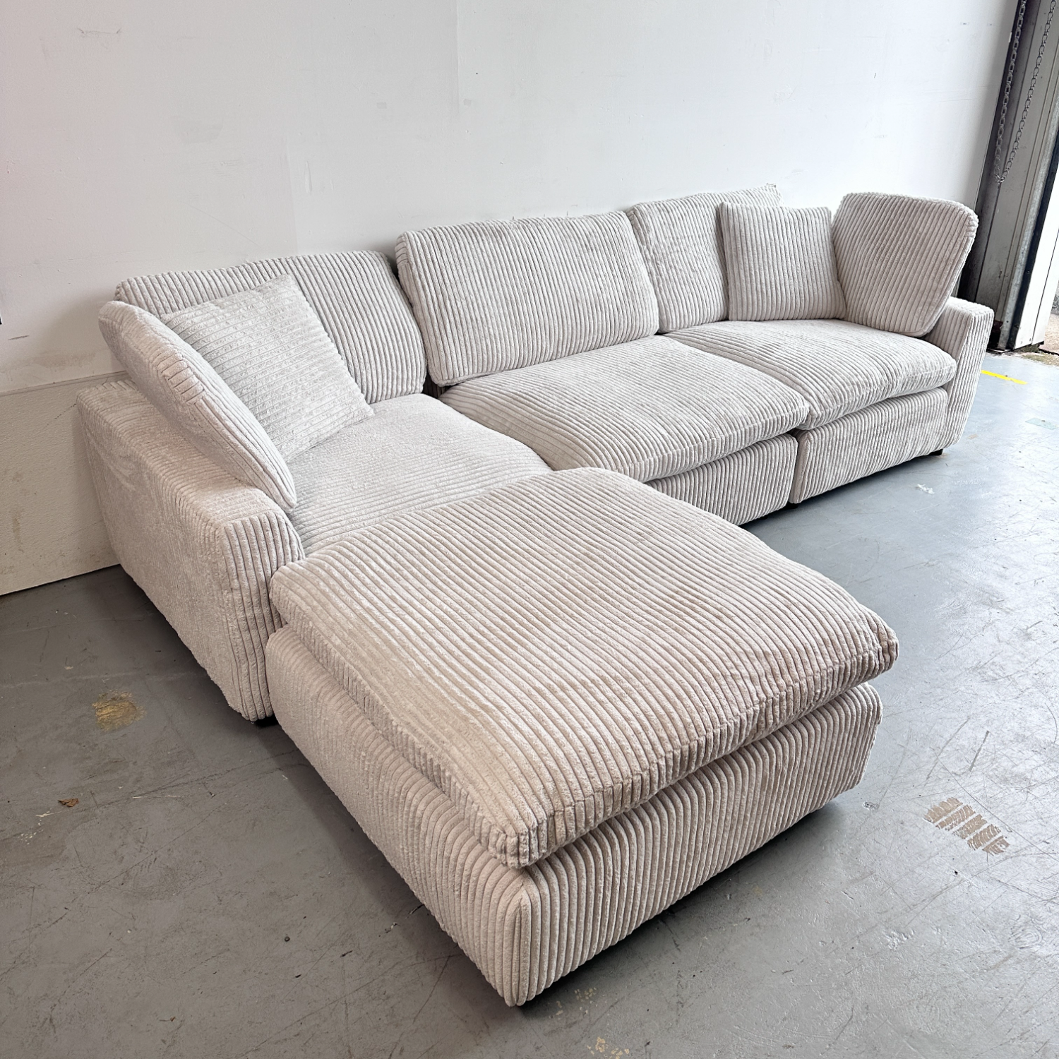 Free Delivery - Beige Modular Cloud Couch Sectional (Brand New) Image #2 | Ivy Store