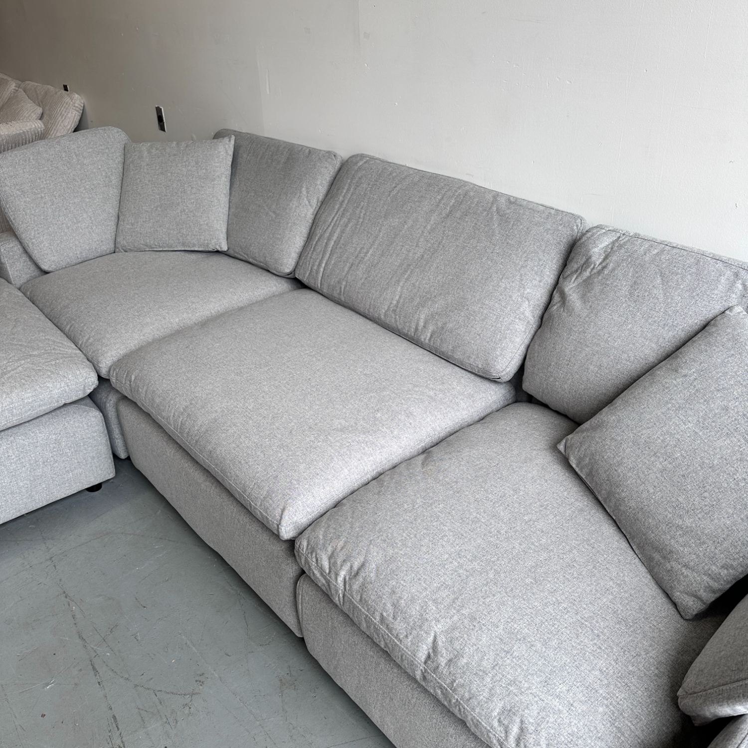 Free Delivery - Light Grey Modular Cloud Couch Sectional (Brand New) image | Ivy Store