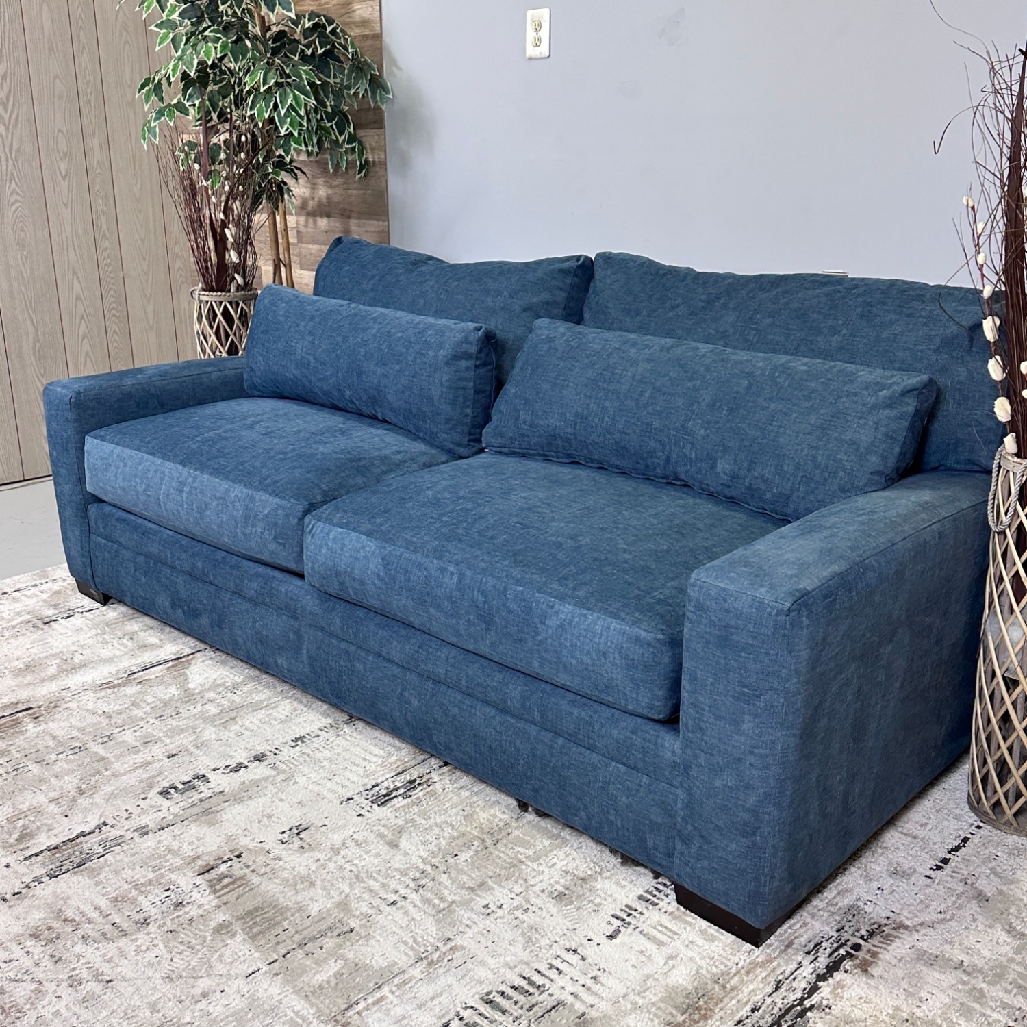 Delivery Available - Blue Sofa Image #2 | Ivy Store