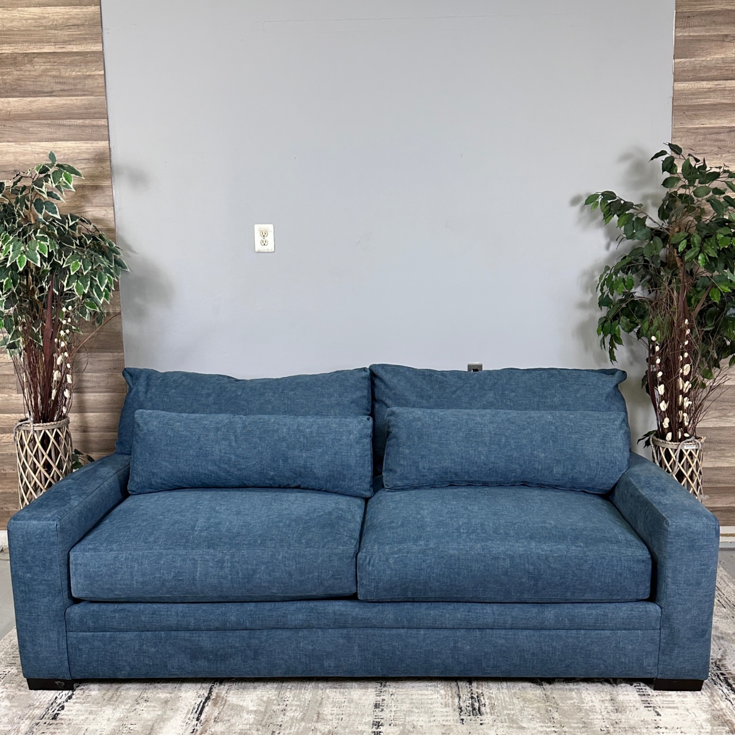 Delivery Available - Blue Sofa Image #1 | Ivy Store
