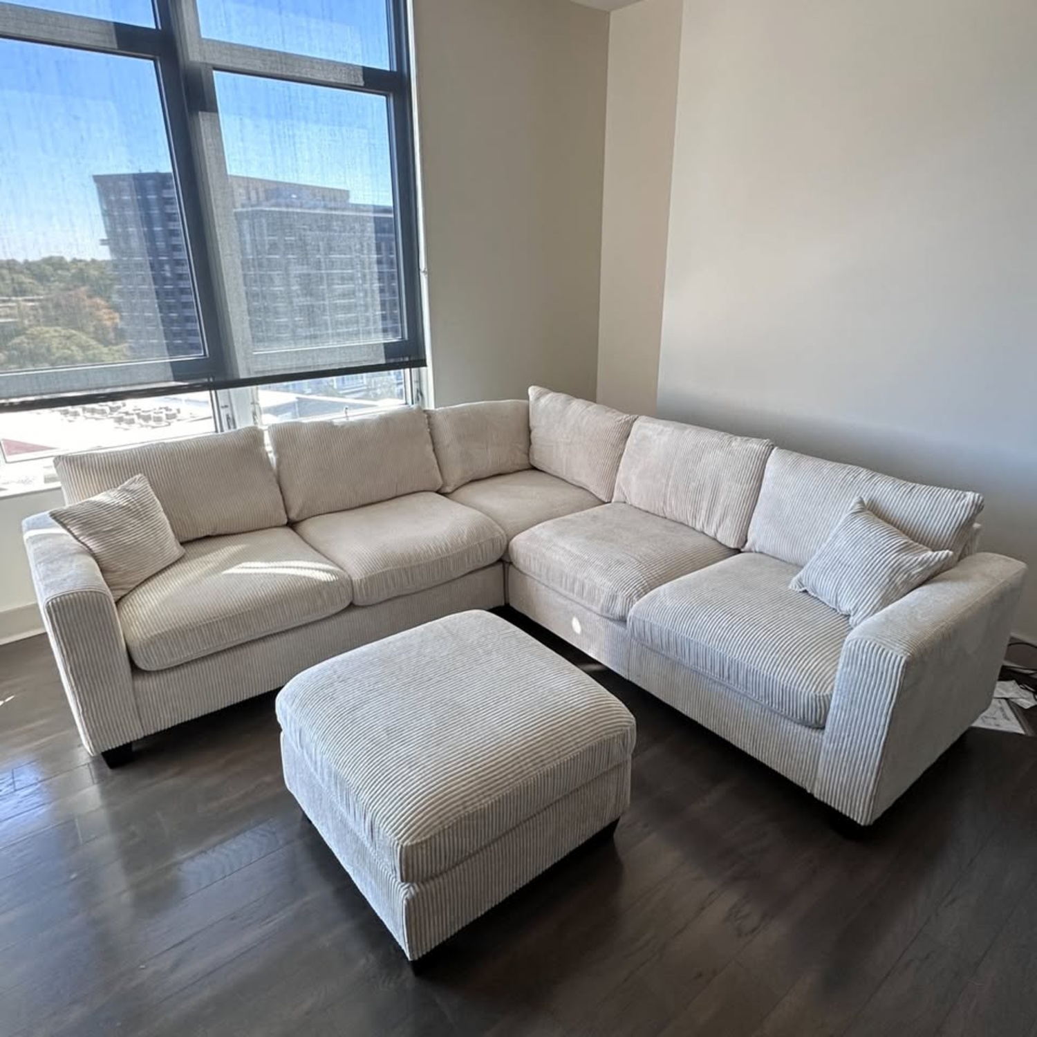 Brand New! Corduroy Sectionals with Ottoman - Delivery Available Image #1 | Ivy Store