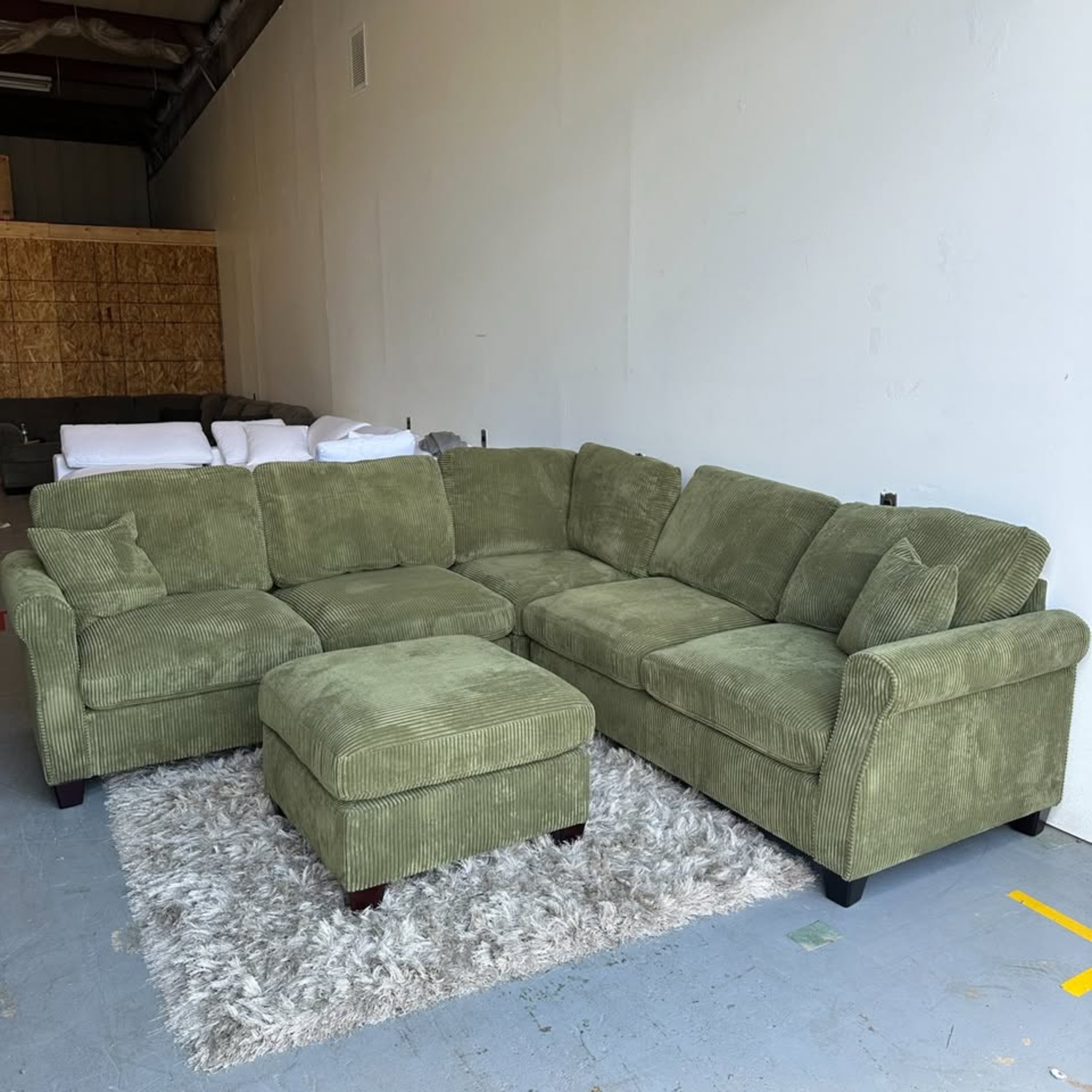 Brand New! Corduroy Sectionals with Ottoman - Delivery Available Image #2 | Ivy Store