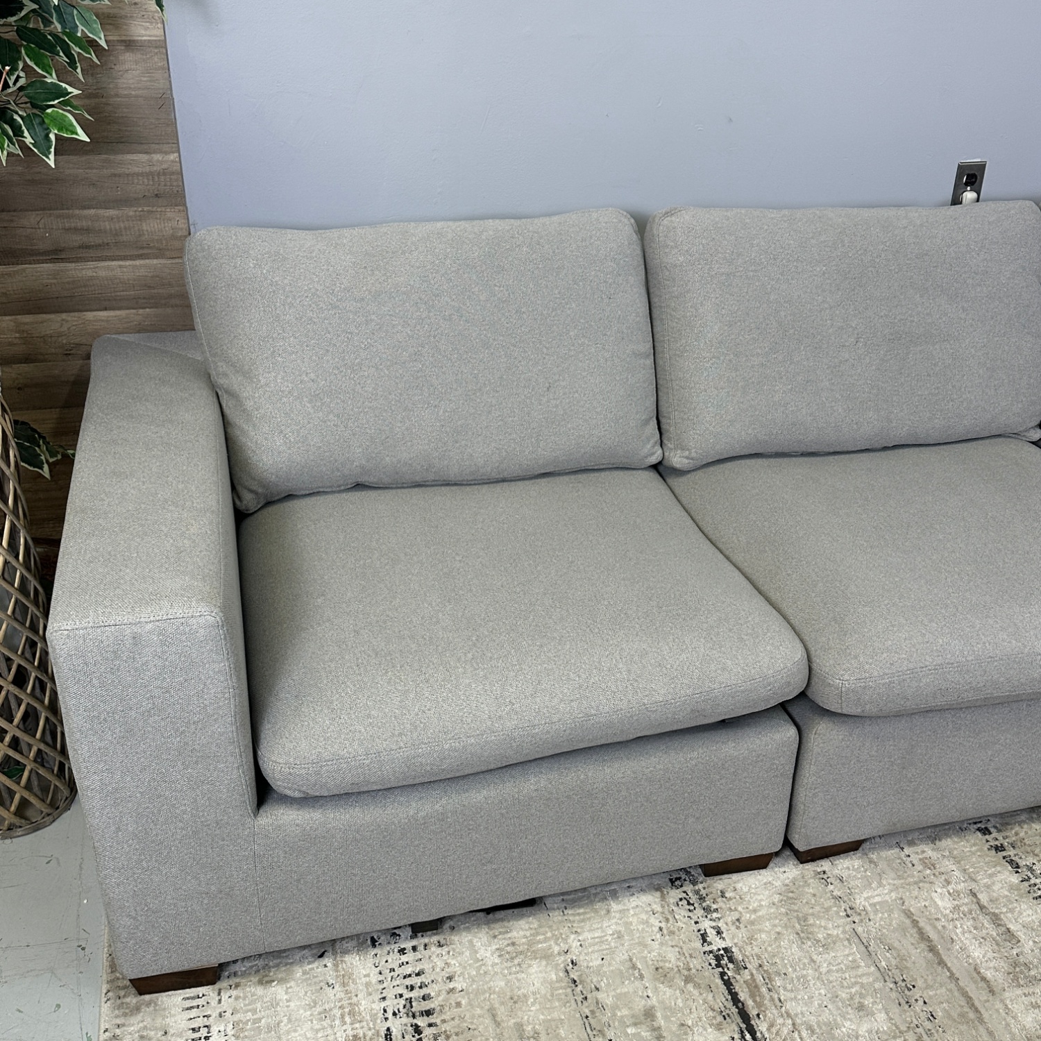 Delivery Available - Grey 4-Piece Cloud Couch "Lowell" From Thomasville Image #2 | Ivy Store